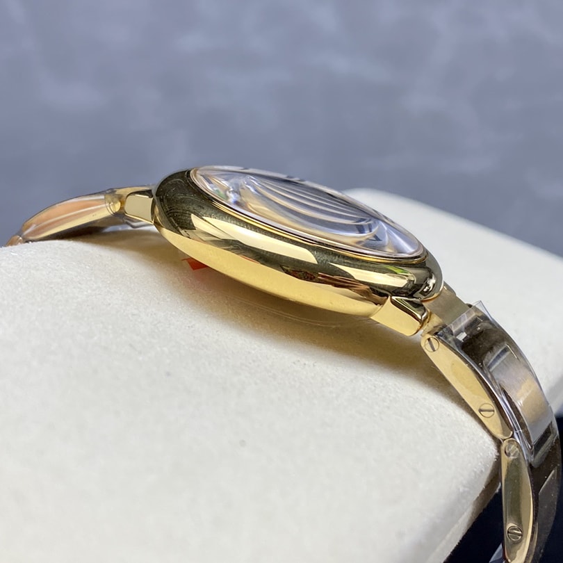 Fake Cartier Watch Ballon Bleu de Cartier Yellow Gold 36mm Silver Dial WGBB0046 mechanical movement(1:1 replica)