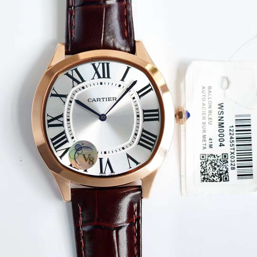 Cartier - Drive de Cartier White Gold - 40mm Smooth(1:1 replica)