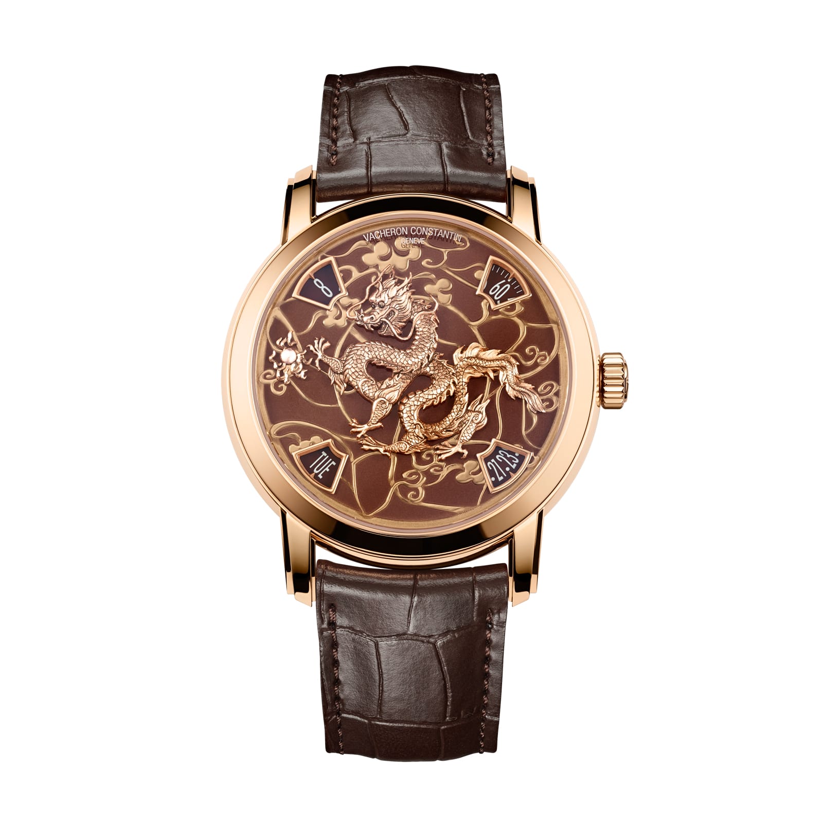 Replica Watches Fake Vacheron Constantin Metiers d'Art The legend of the Chinese zodiac – Year of the dragon Limited edition 40 MM PINK GOLD(1:1 replica)