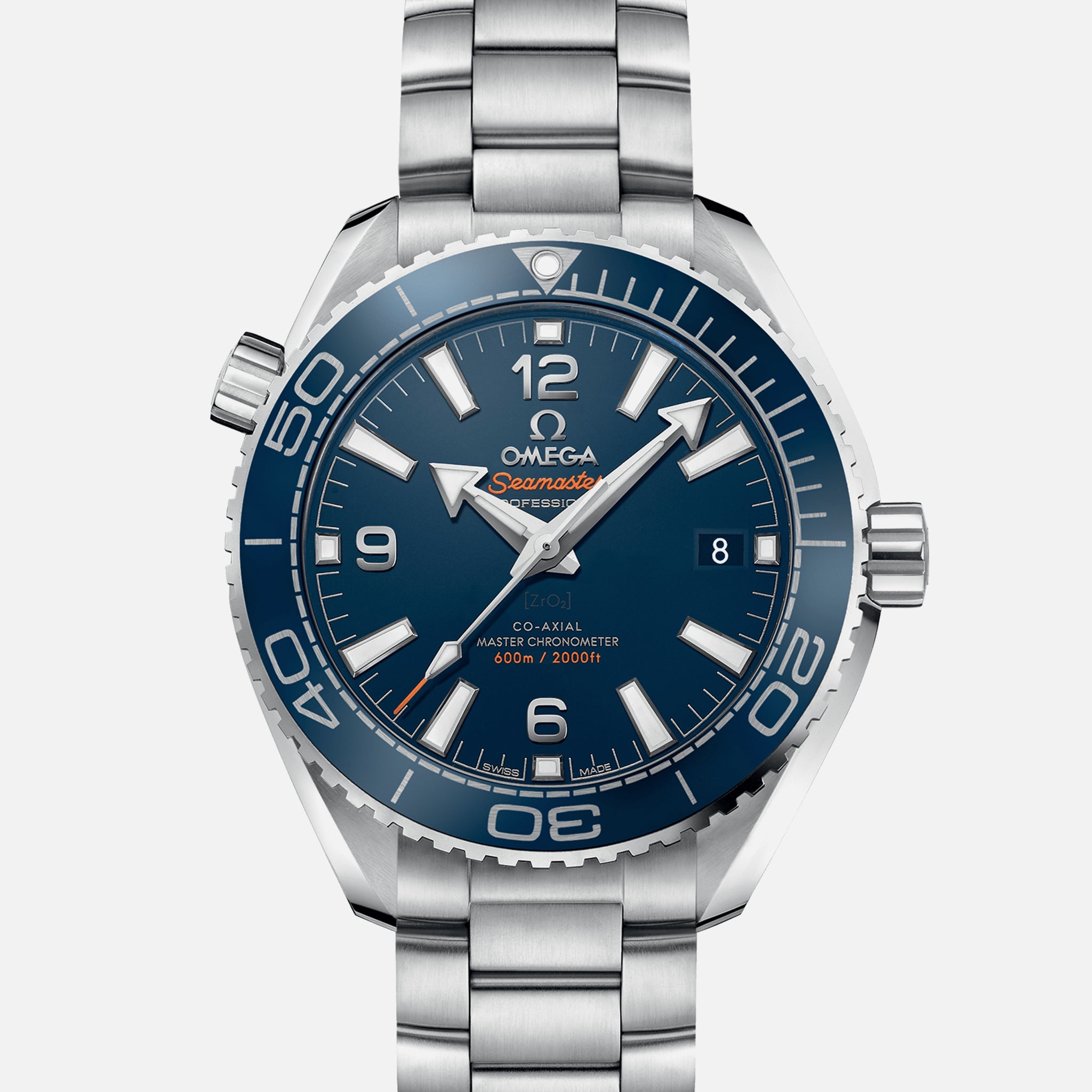 Seamaster Planet Ocean 600M Co-Axial Master Chronometer 39.5mm Blue Dial On Bracelet(1:1 replica)