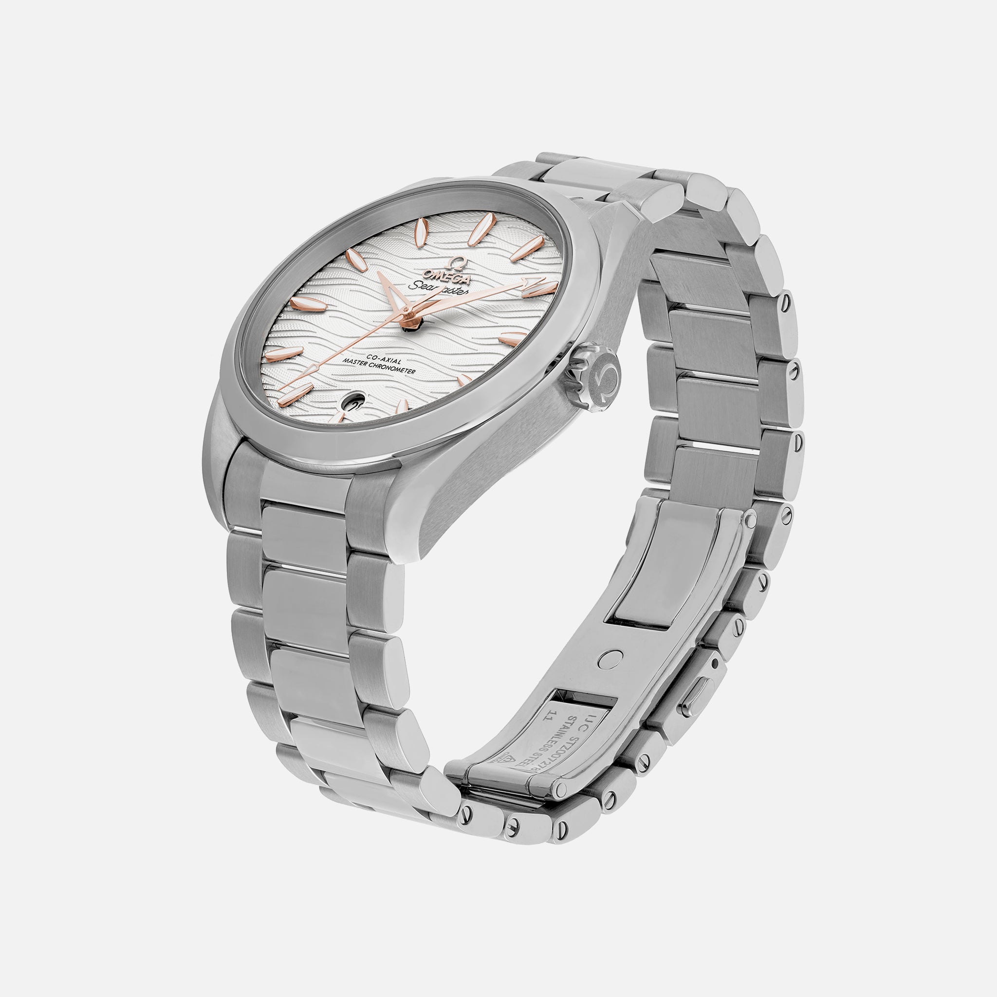 Seamaster Aqua Terra 150M Co-Axial Master Chronometer 38mm White Dial With Gold Accents(1:1 replica)