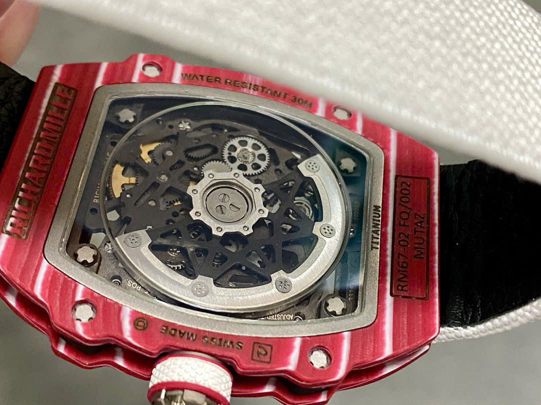 Richard Mille RM67-02 Best Replica Watch Red Carbon Weight 37 Grams 38.7×47.52mm