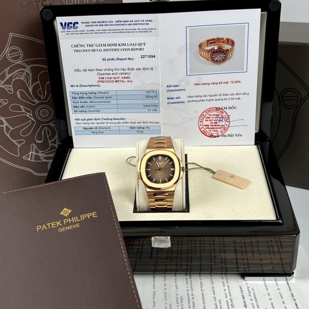 Patek Philippe Best Replica Watch Nautilus 5711 Gold Wrapped Brown Dial 3K Factory 40mm