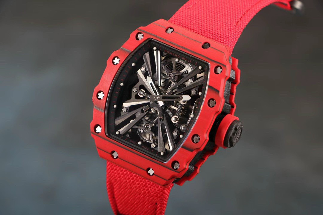 Richard Mille Best Replica Watch RM12-01 Tourbillon Carbon Red 40mm