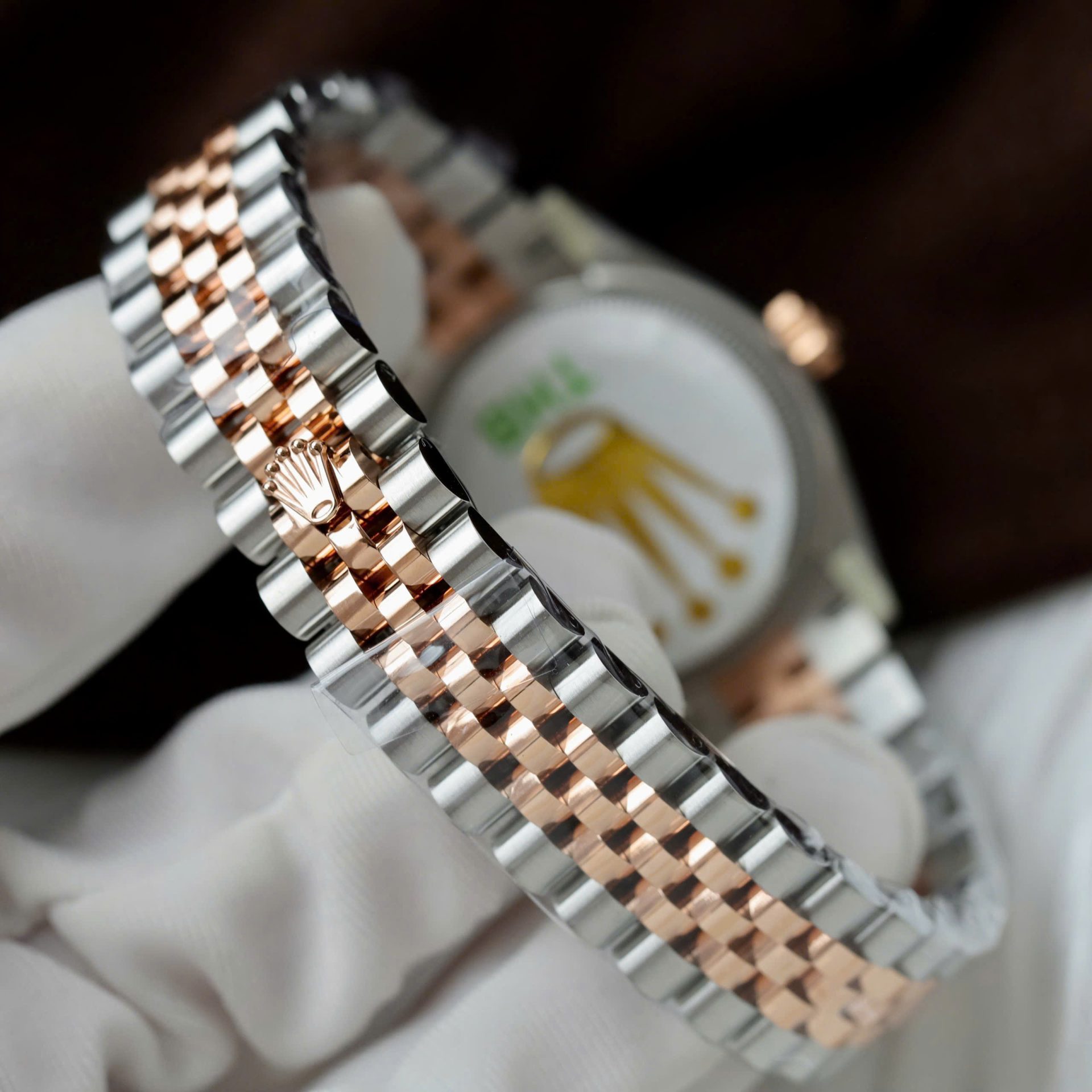 Rolex DateJust Luxury Fake Watches Pink Dial THB Factory 31mm
