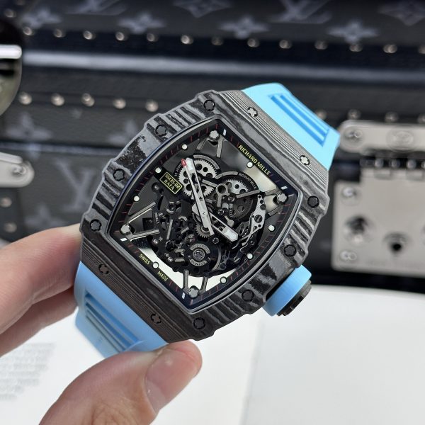 Richard Mille RM35-02 Custom Full Carbon Case Blue BBR 44mm