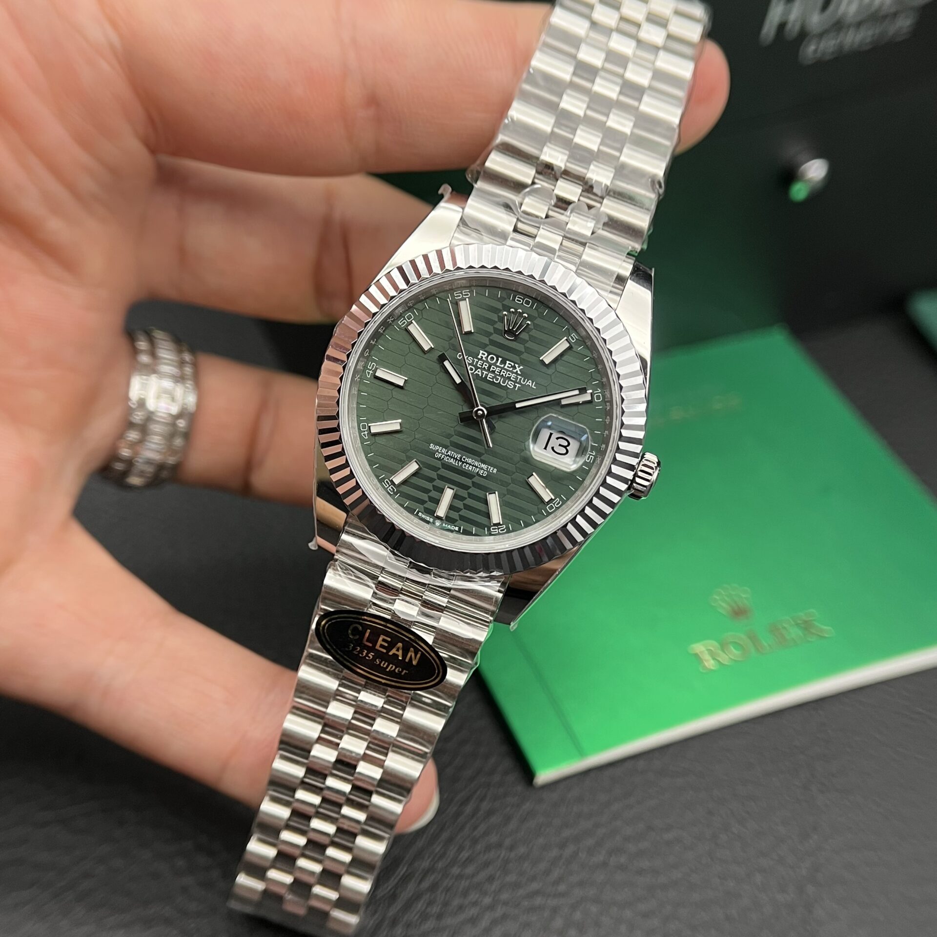 Rolex Datejust 126234 Green Dial High Quality Replica Watch VS Factory 36mm