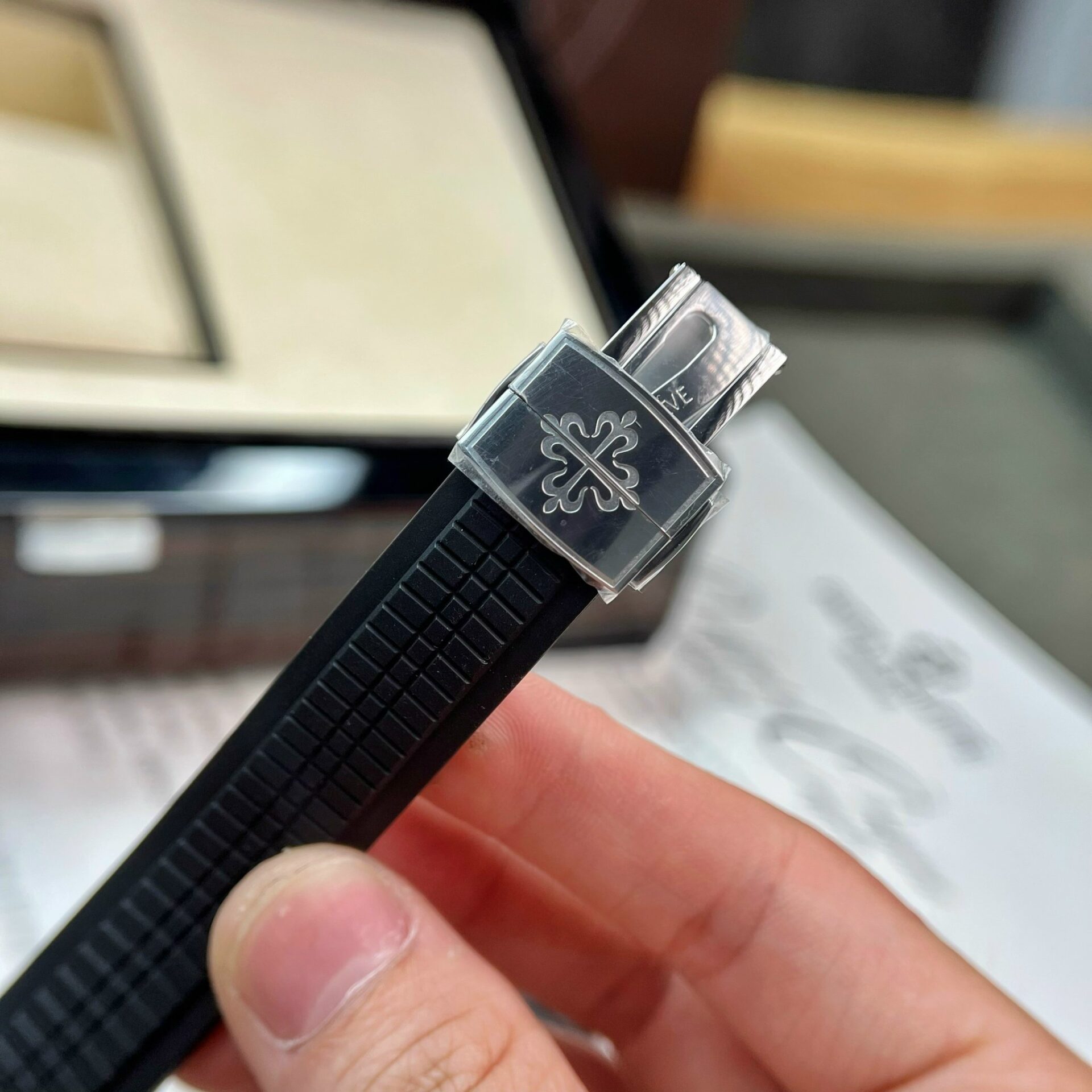 Patek Philippe Replica Watch Aquanaut 5167A Black Rubber Strap 3K Factory 40mm