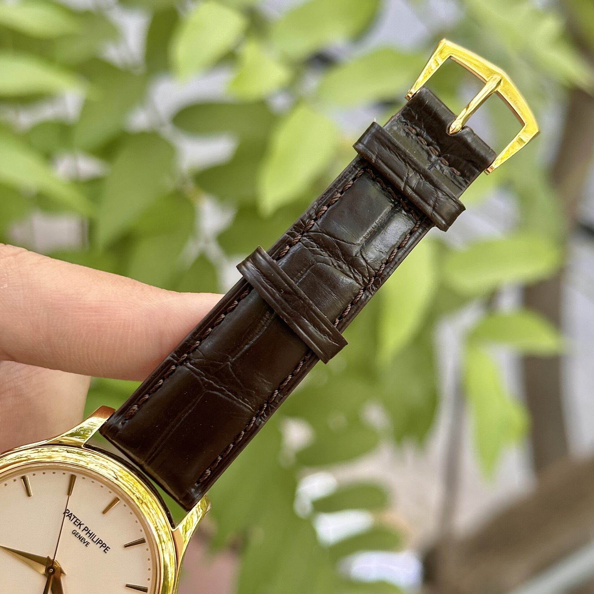 Patek Philippe Calatrava 5227J Replica Watch Leather Strap 3K Factory 39mm