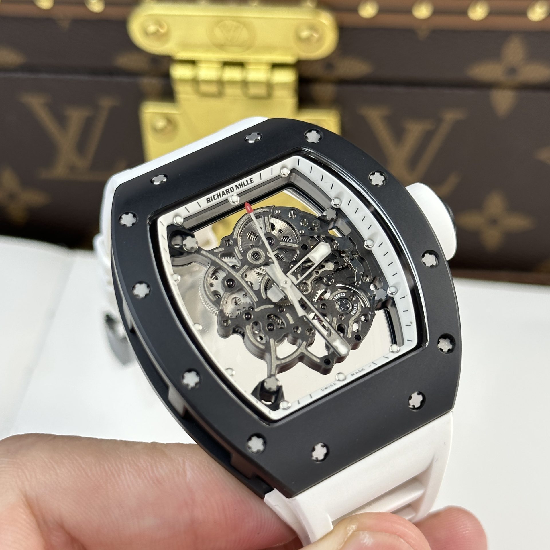 Richard Mille Replica Watch RM055 Bubba Watson Black Ceramic BBR Factory 45mm