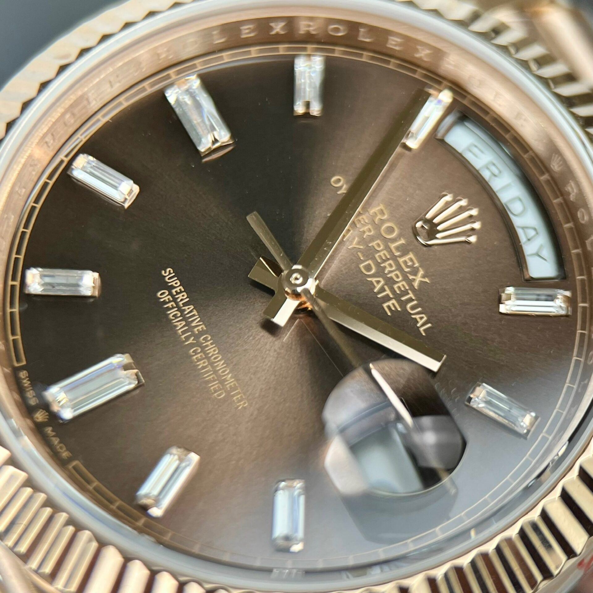 Rolex Day-Date 228235 Best Replica Watch Chocolate Dial GM Factory 40mm