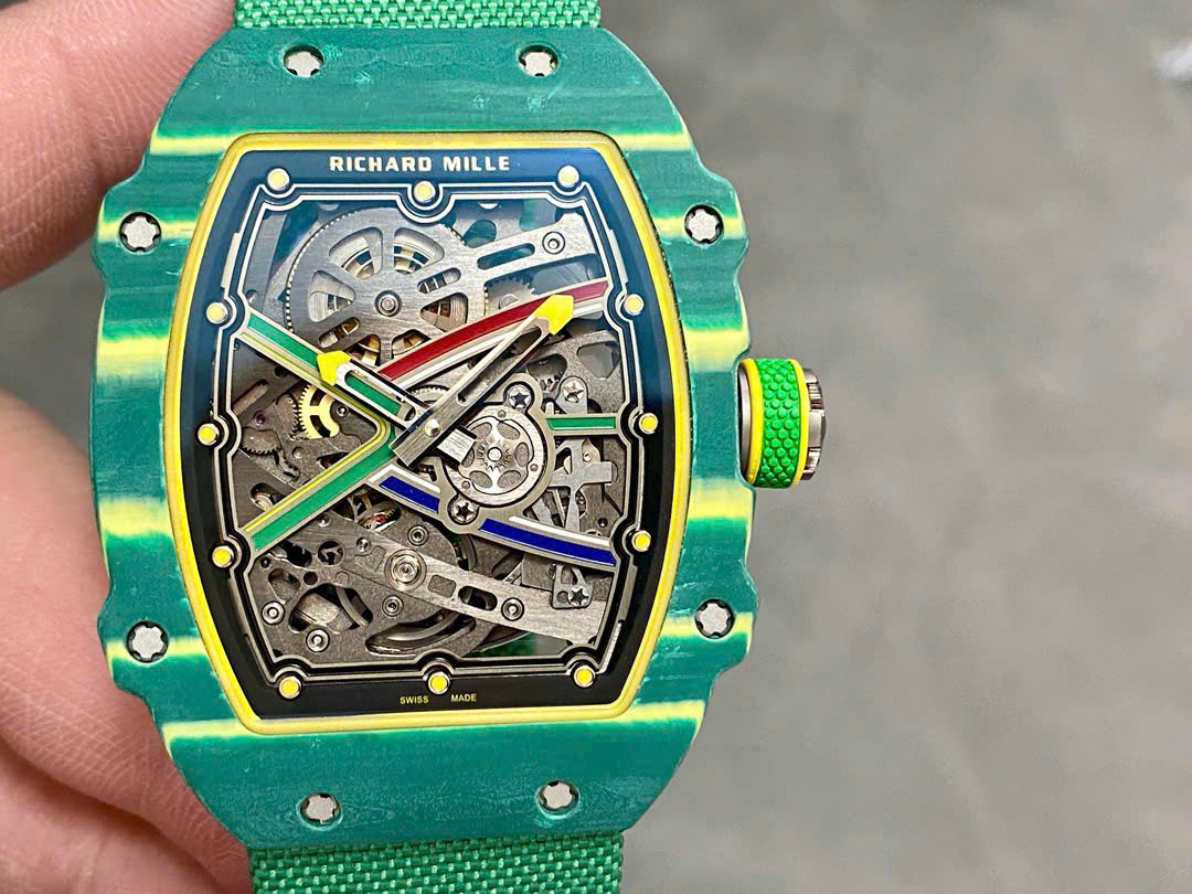 Richard Mille RM67-02 Case Green Carbon Refined Super Light 37 Grams 38.7×47.52mm