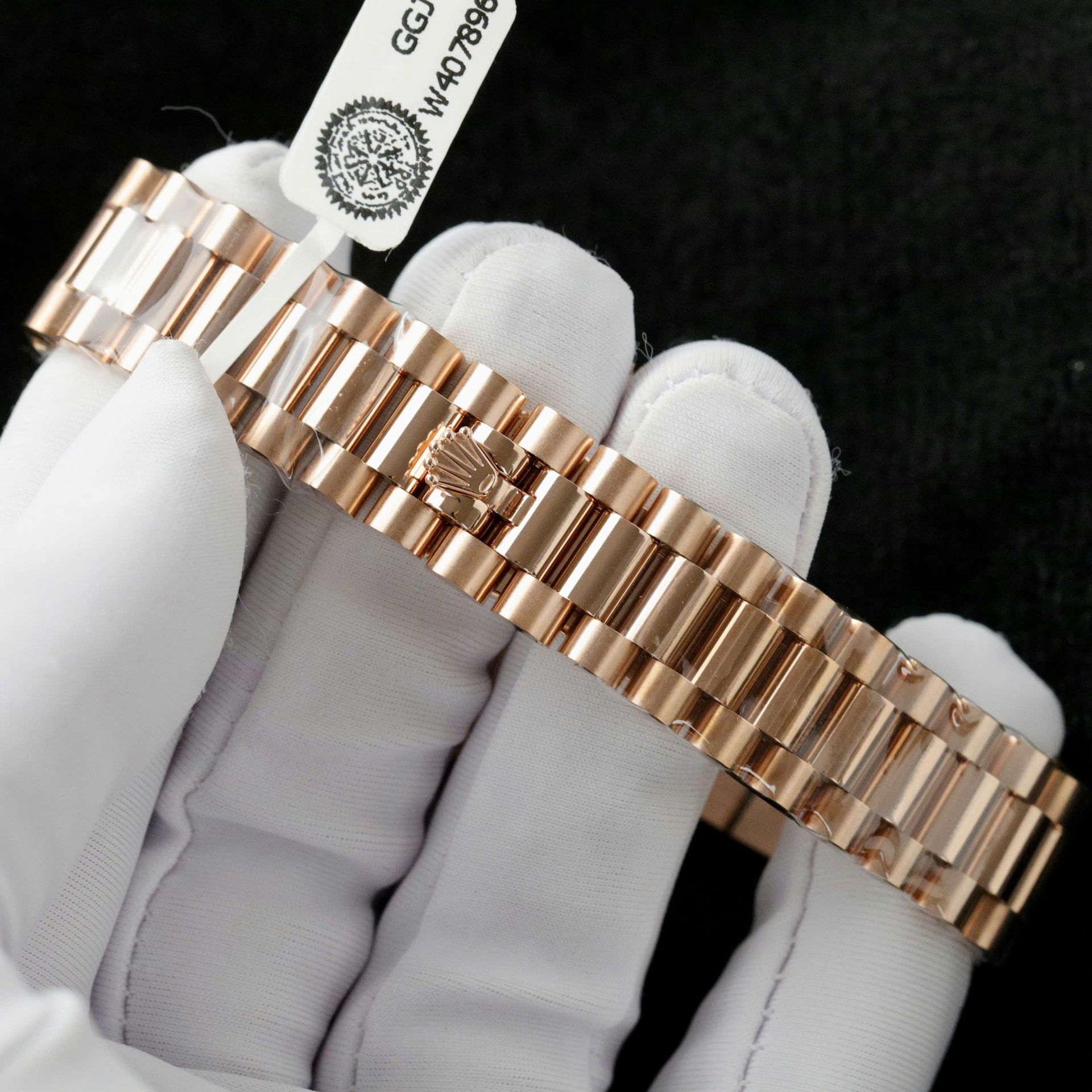 Rolex DateJust Butterfly Dial Copies Watches Rose Gold Wrapped 18K + Diamonds Moissanite 31mm
