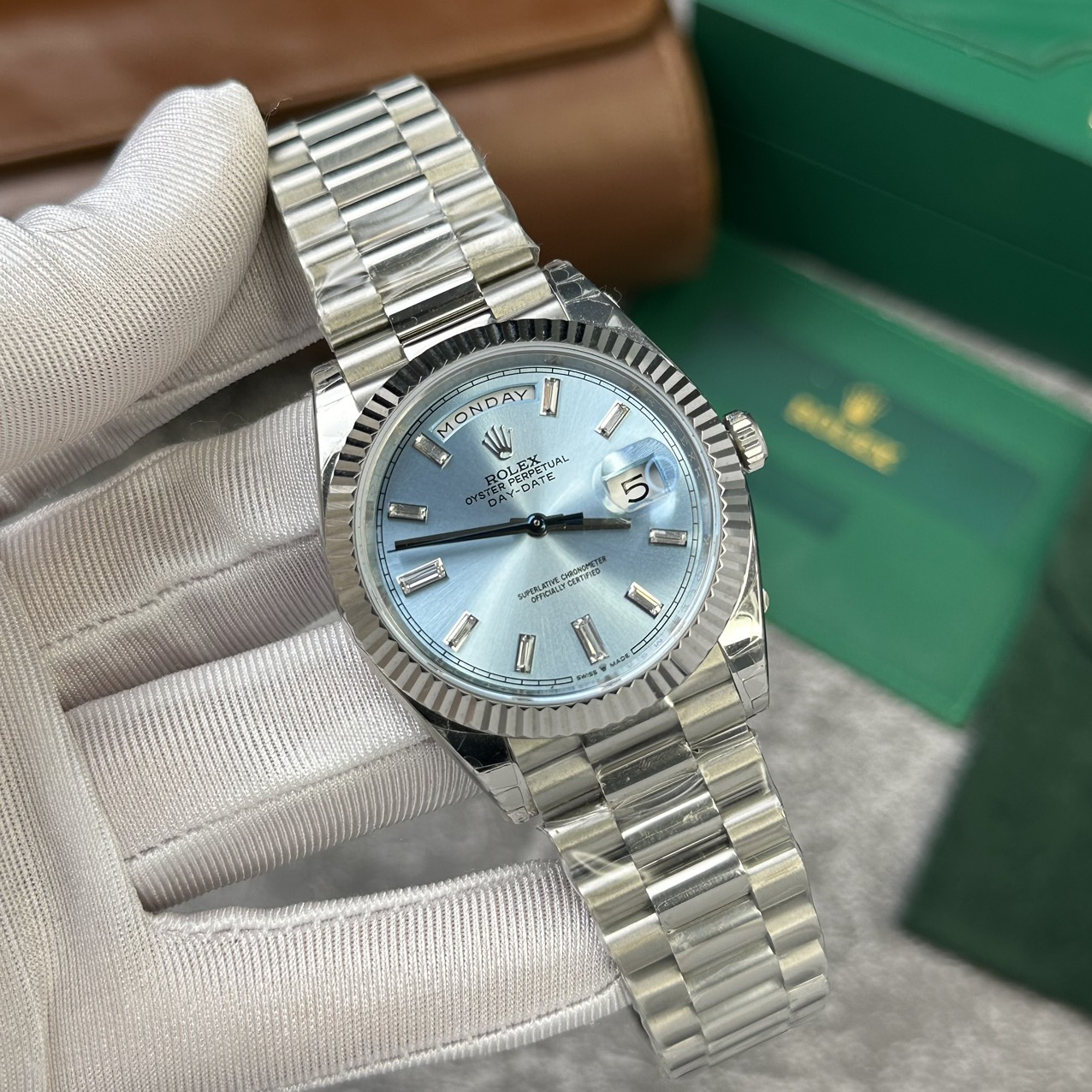 Rolex Replica Watches Day-Date 228236 Strap President V2 GM Factory 40mm