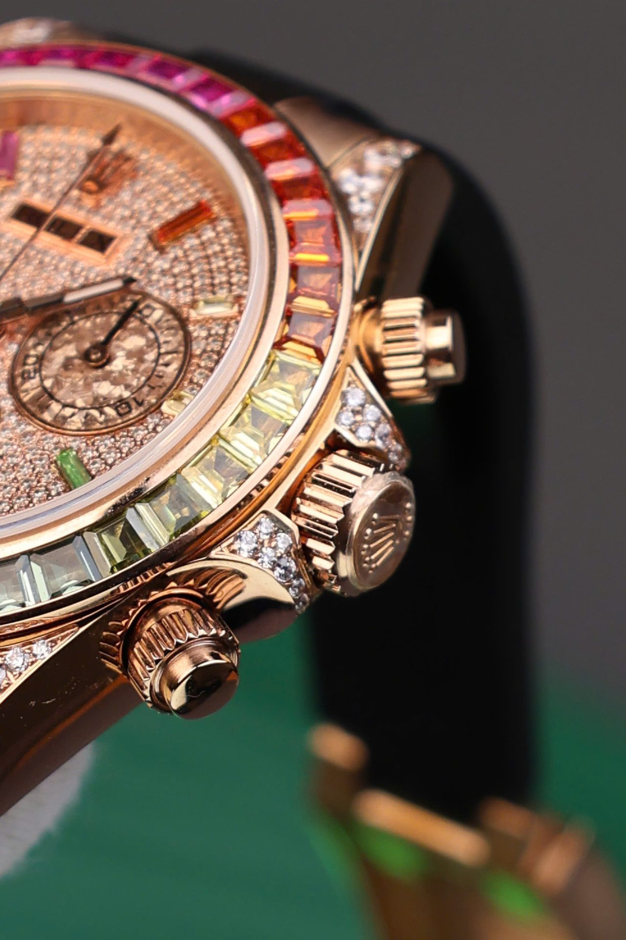 Rolex Daytona Rainbow Copies Watch Rubber Strap MS Factory 40mm