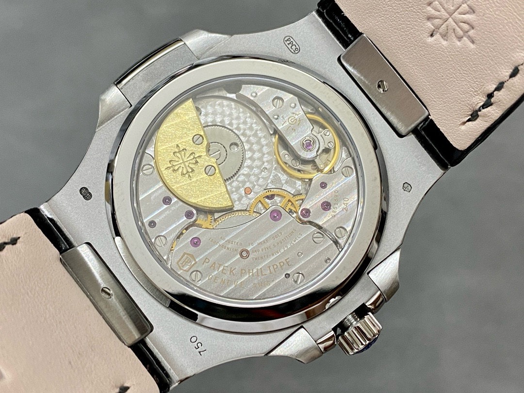 Patek Philippe Best Replica Watch Nautilus 5712 Gray Dial Leather Strap PPF 40mm