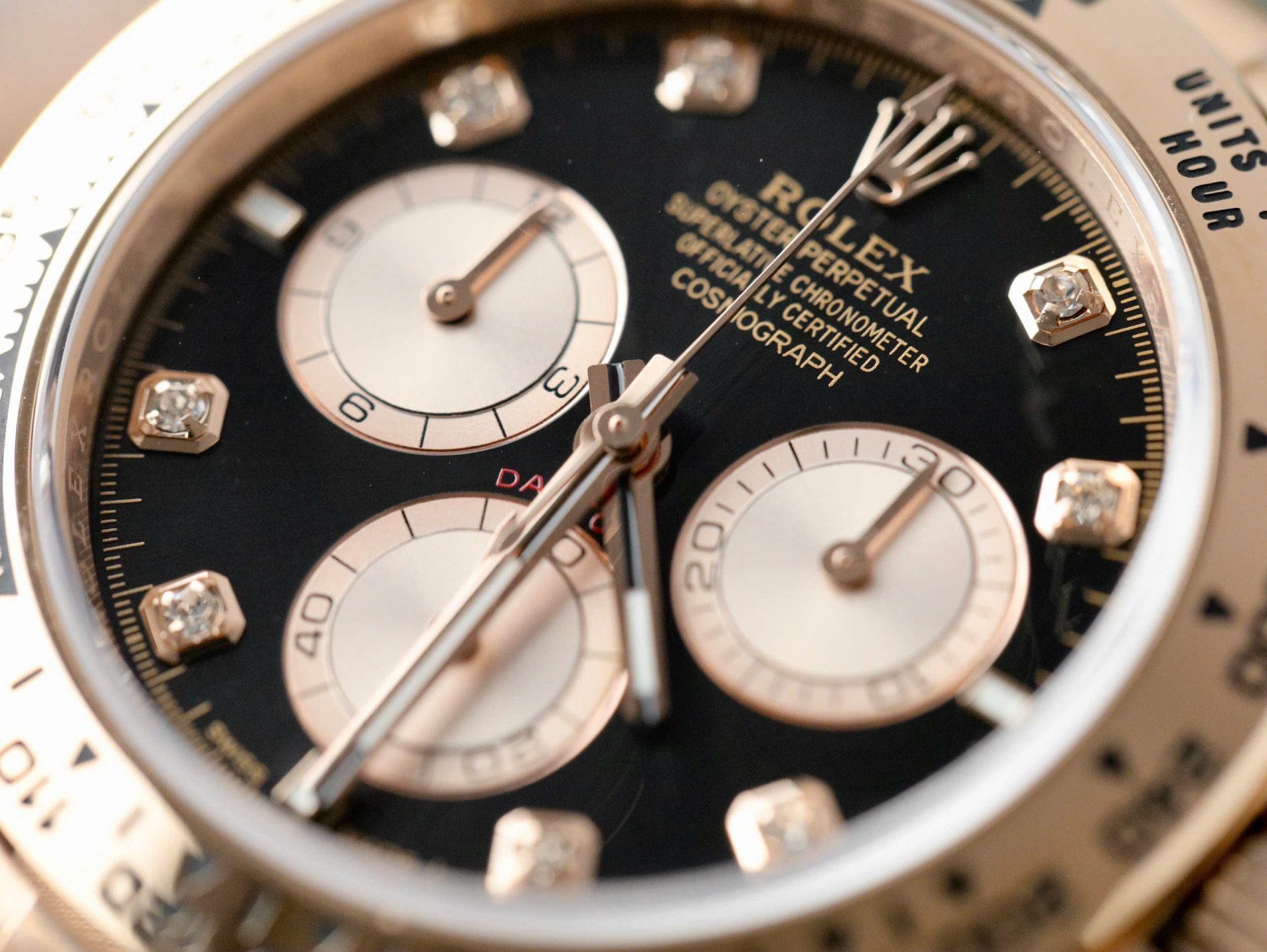 Rolex Daytona 126505 Rose Gold Best Replica Watch Black Dial 40mm