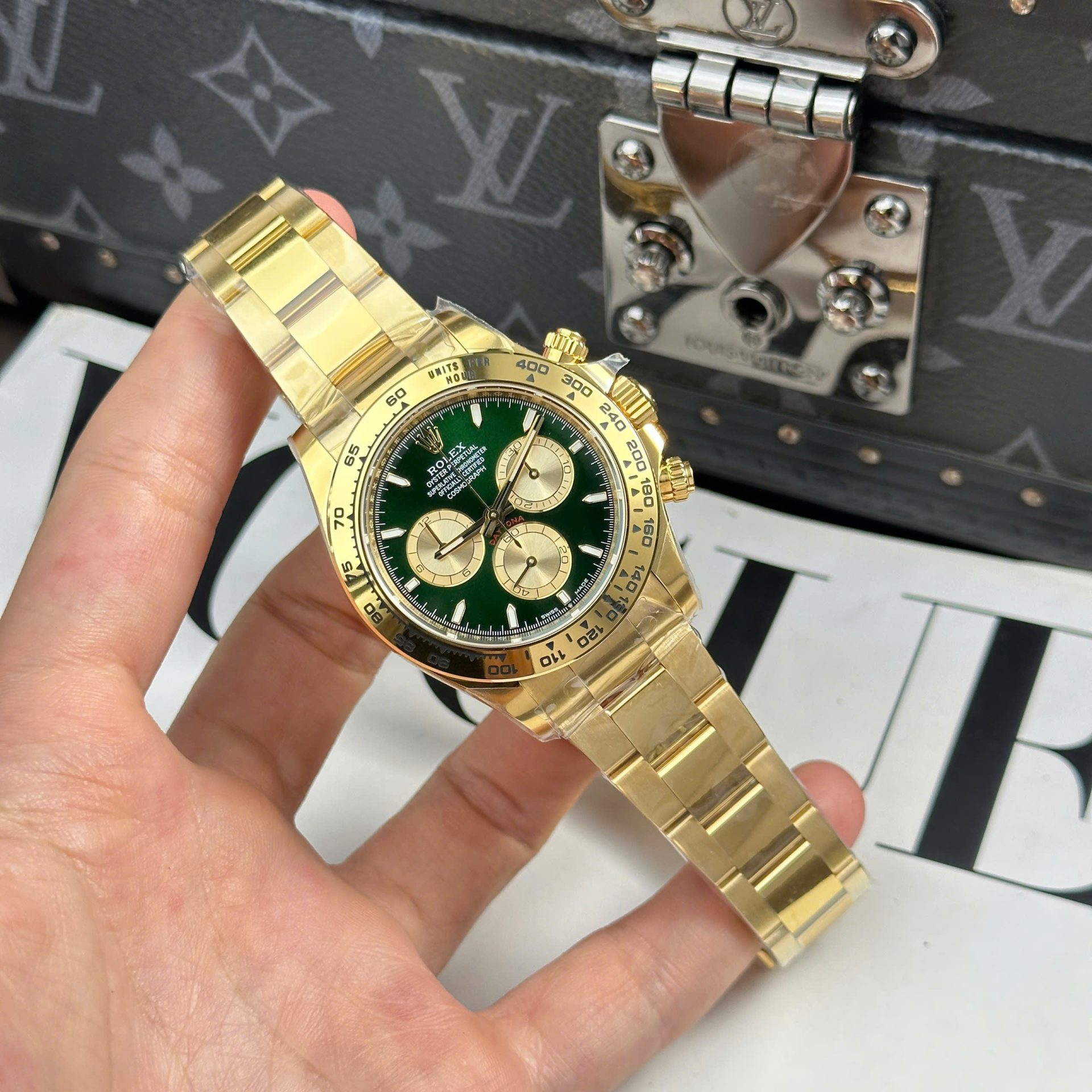 Rolex Daytona 126508 Dial Green Best Replica Watch Oyter Strap THB Factory 40mm
