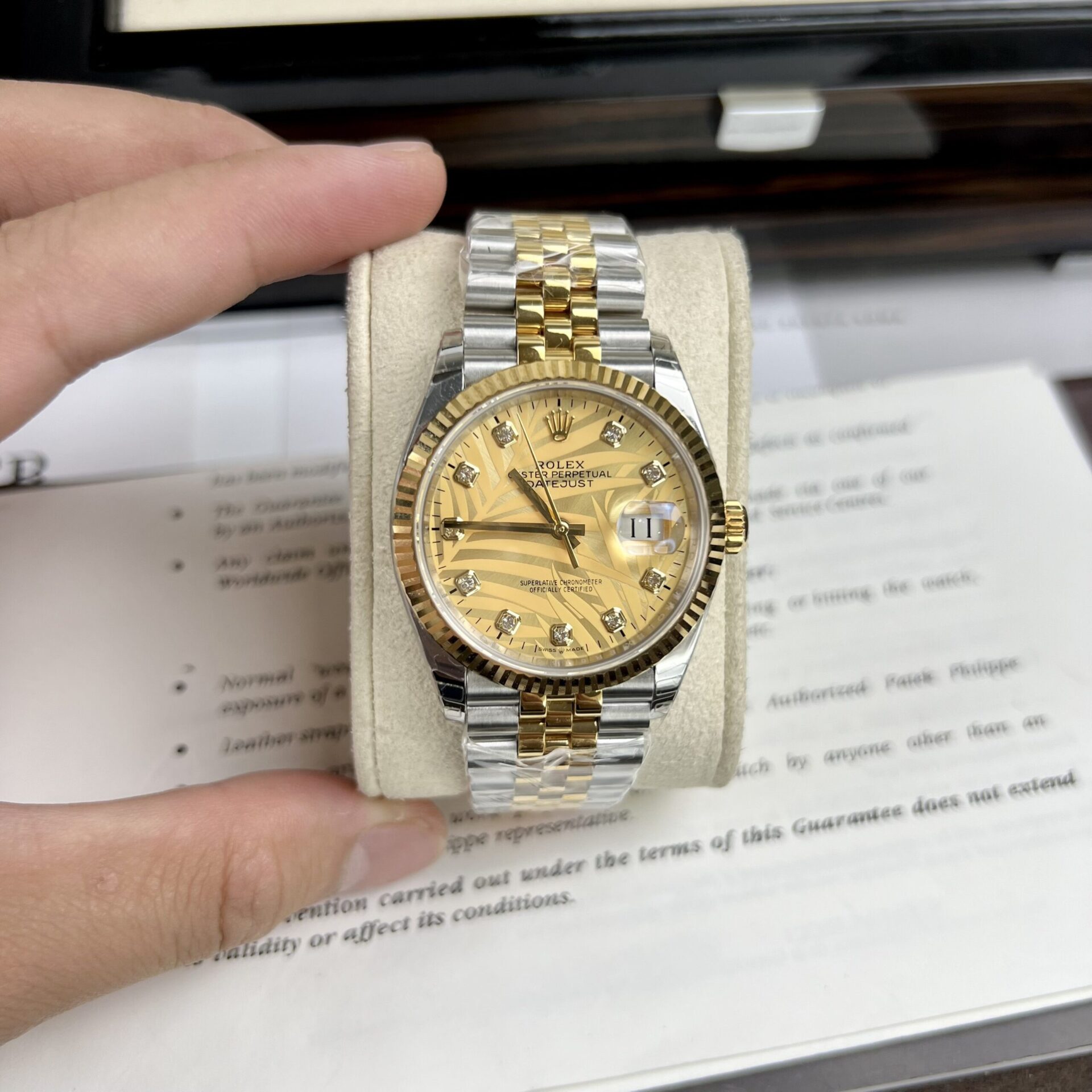 Rolex DateJust Fake Watch Demi Gold Jubilee Strap EW Factory 36/41mm