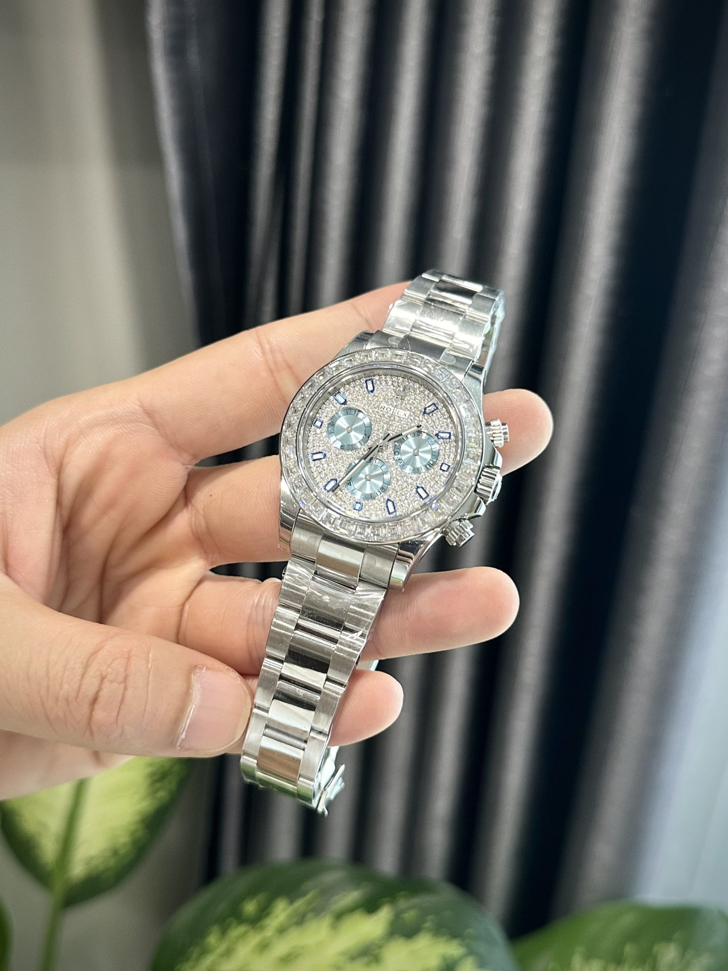 Rolex Best Replica Watch Daytona Custom Diamonds Moissanite 40mm