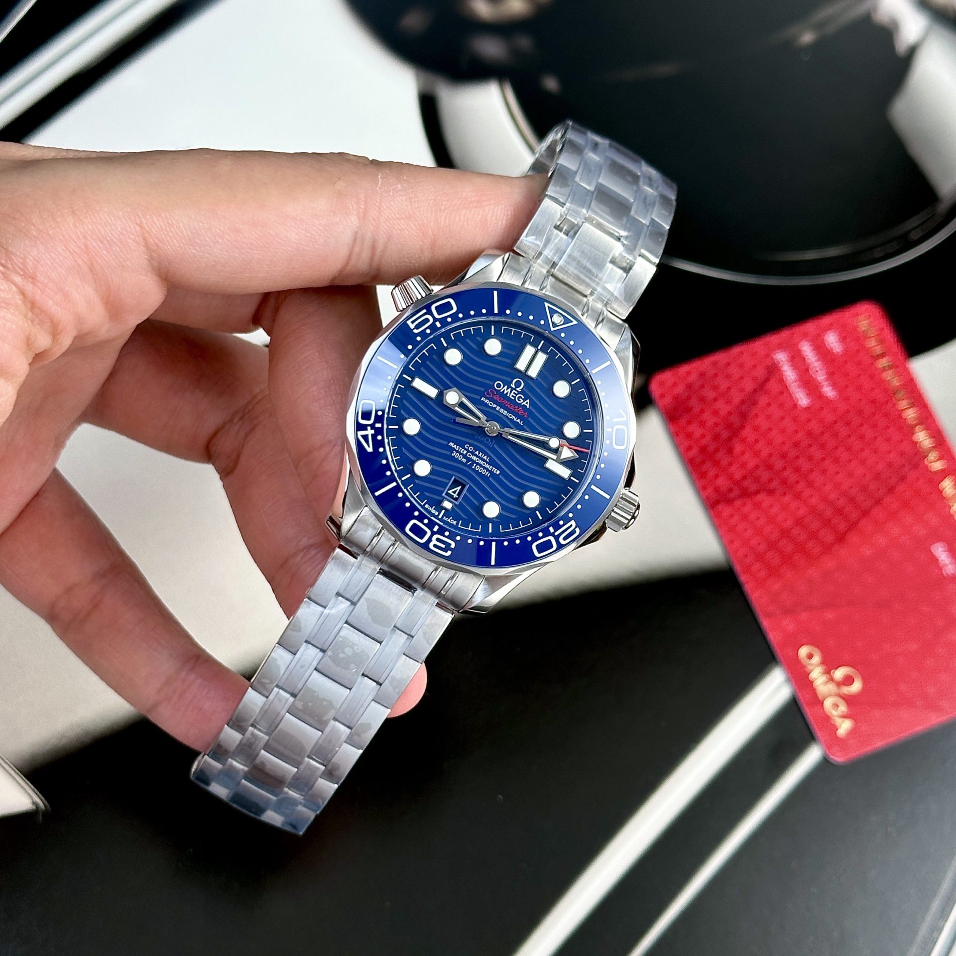 Omega Replica Watches Seamaster Blue Dial VS Factory 42mm