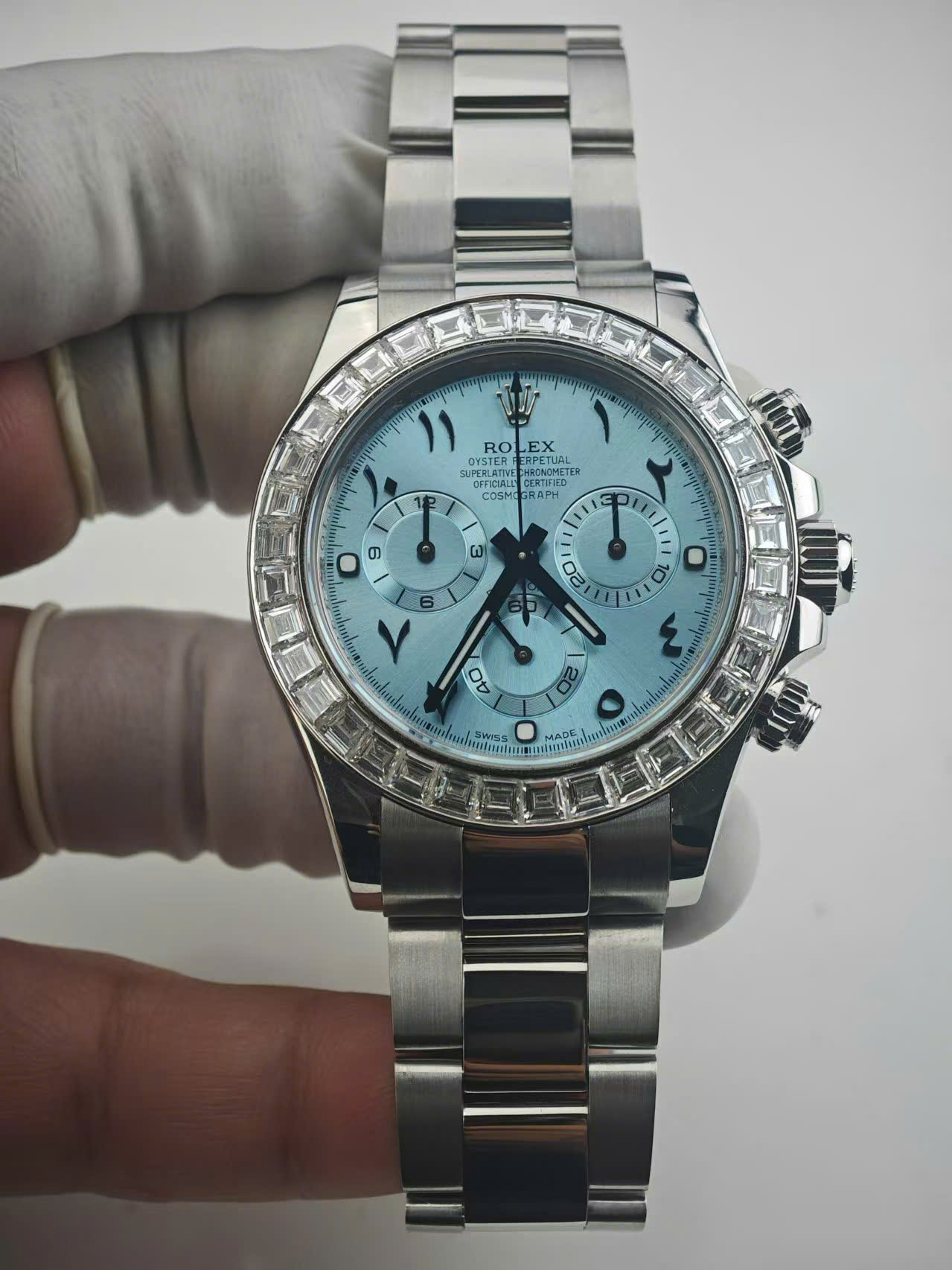 Rolex Cosmograph Daytona 116576TBR Replica Watch Platinum PT950 + Diamonds Custom 40mm