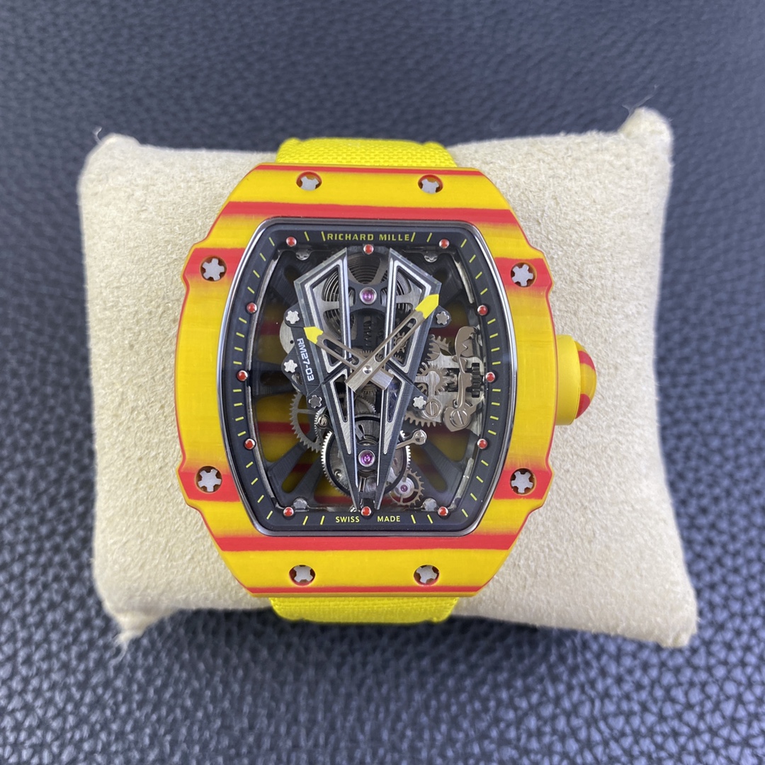Richard Mille Best Replica Watch RM27-03 Tourbillon Full Carbon 44mm