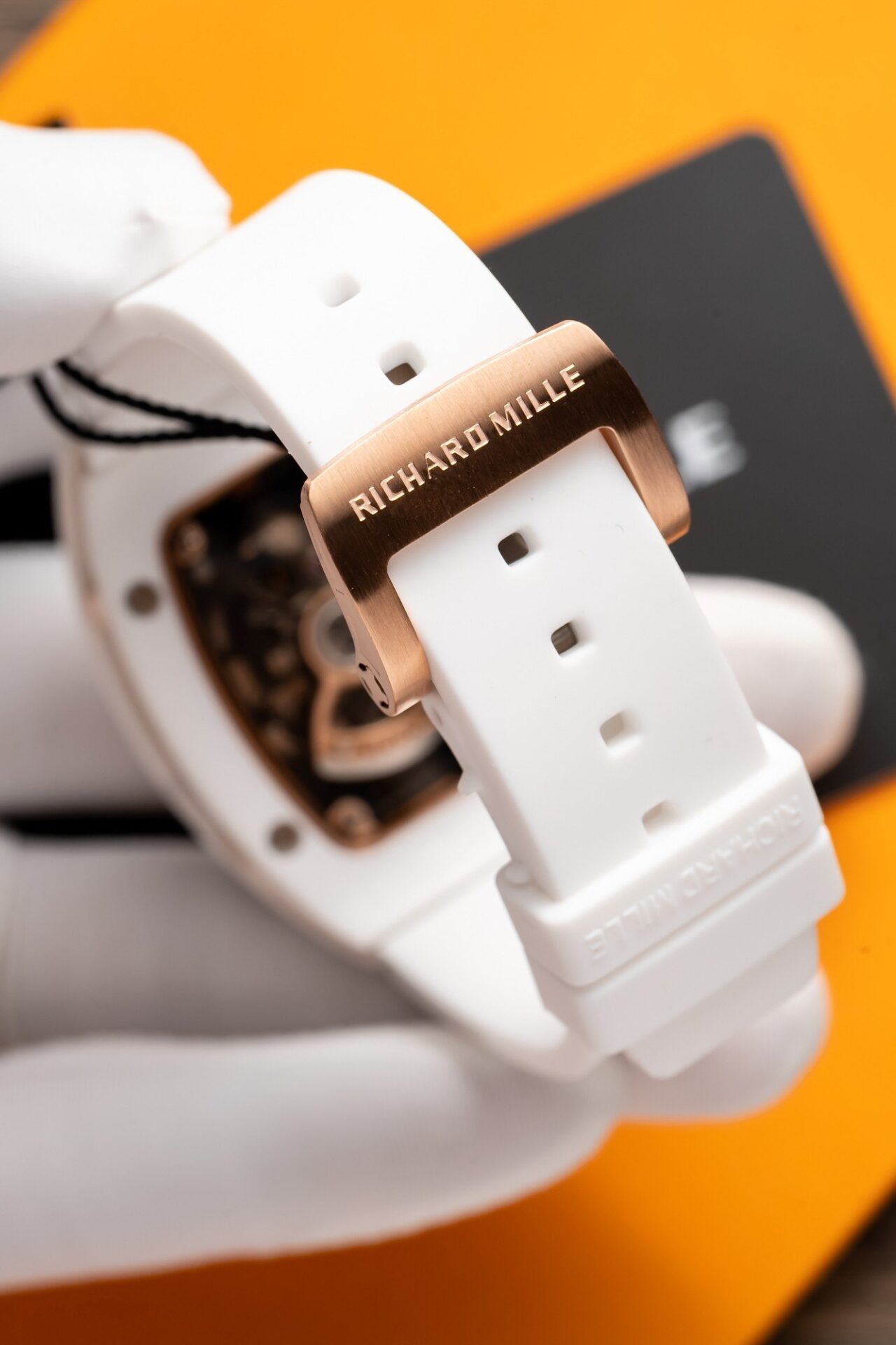 Richard Mille RM07-01 Replica Watch With Diamonds White Ceramic Case 36mm