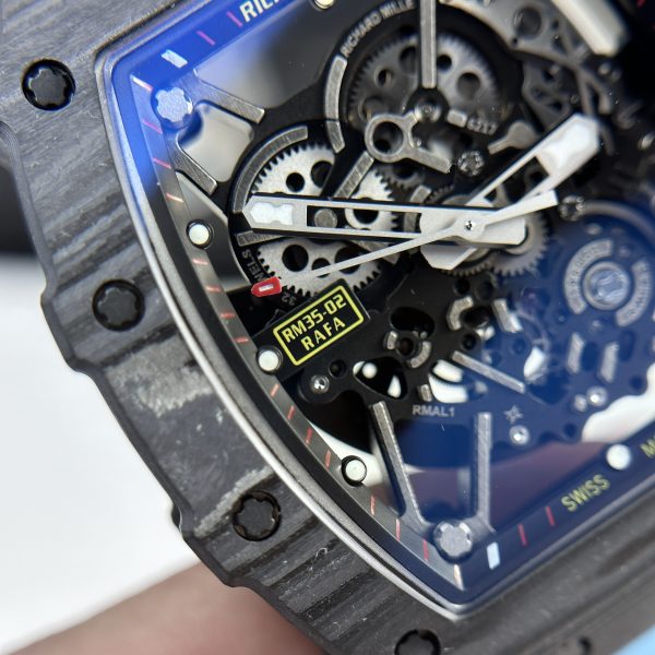 Richard Mille RM35-02 Custom Full Carbon Case Blue BBR 44mm