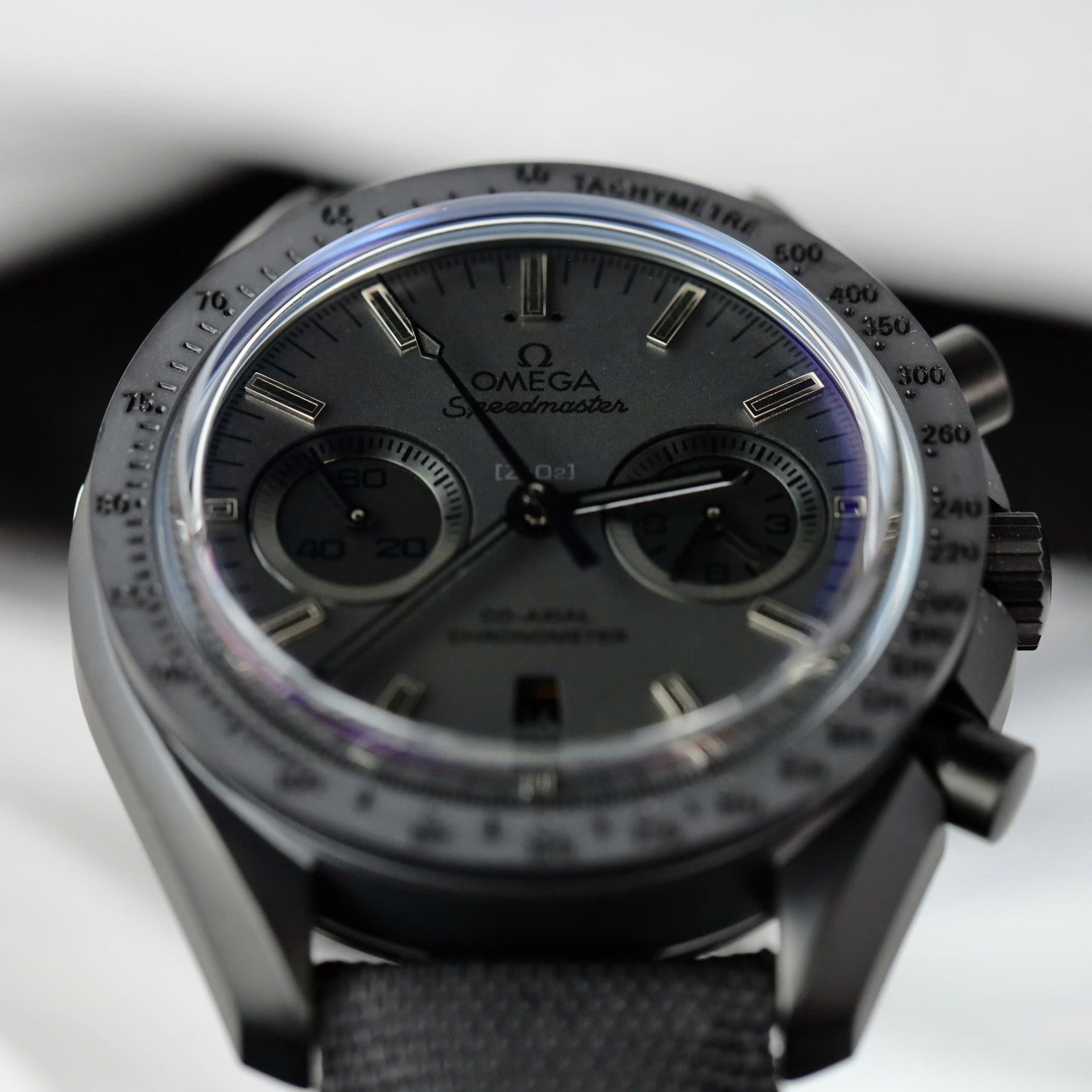 Omega Replica Watch Speedmaster Black Ceramic OM Factory 44mm
