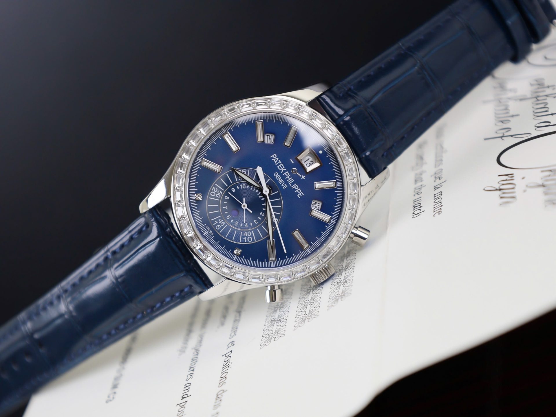 Patek Philippe Fake Watch Complications 5961P Dial Blue TW Factory 40.5mm