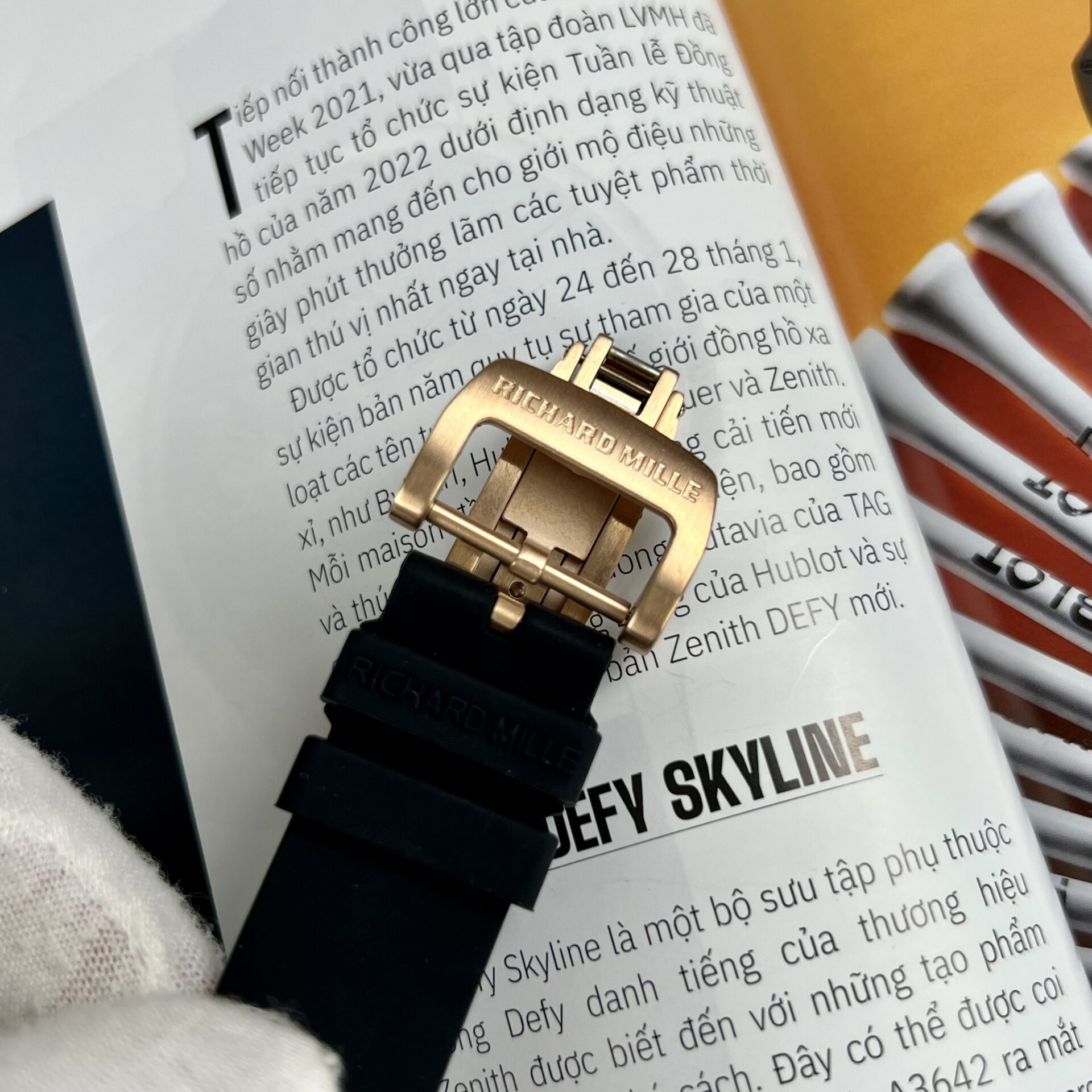 Richard Mille RM007 Replica 1:1 Watch Rose Gold With Full Stone 36mm