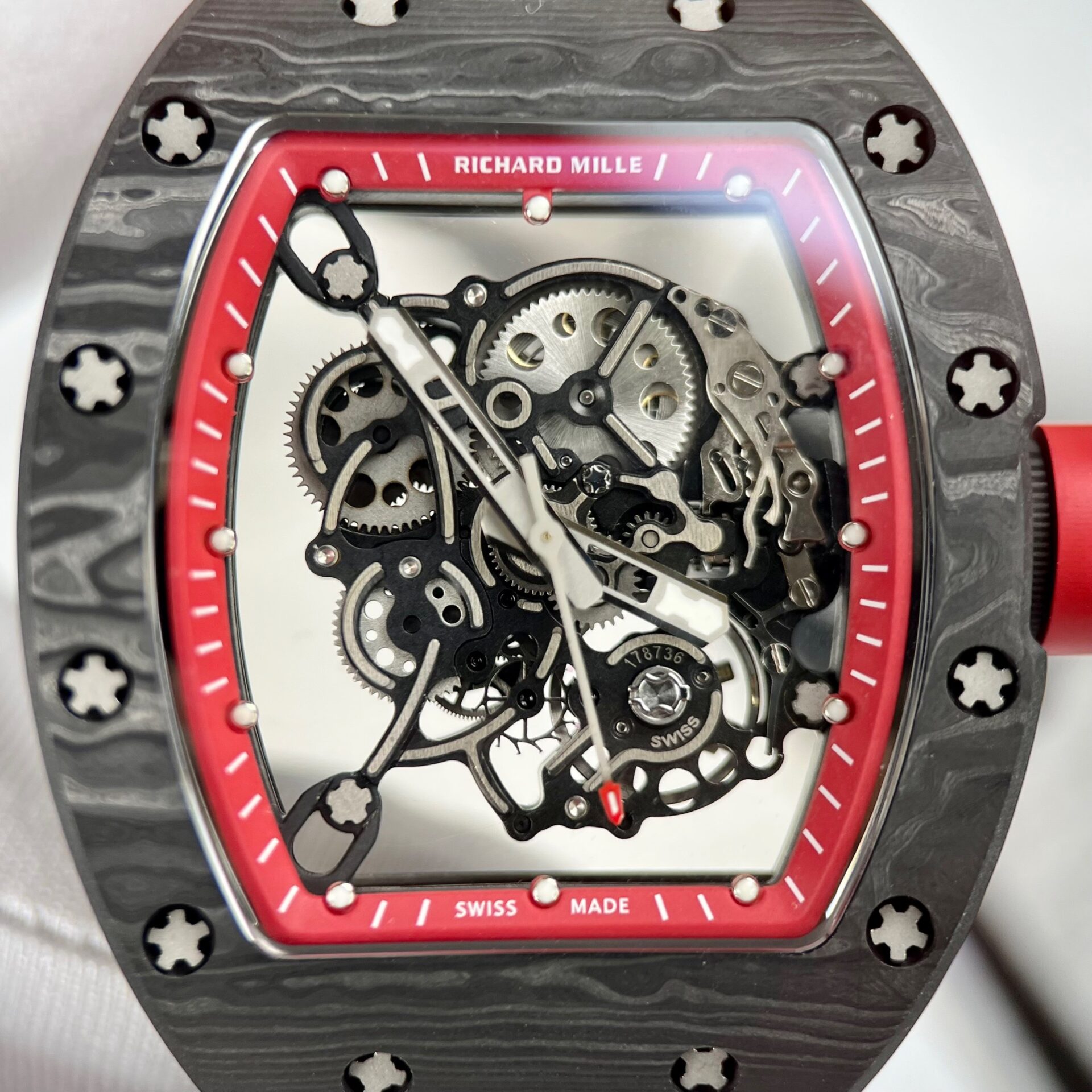 Richard Mille RM055 Replica 1:1 Watch Black BBR Factory 45mm