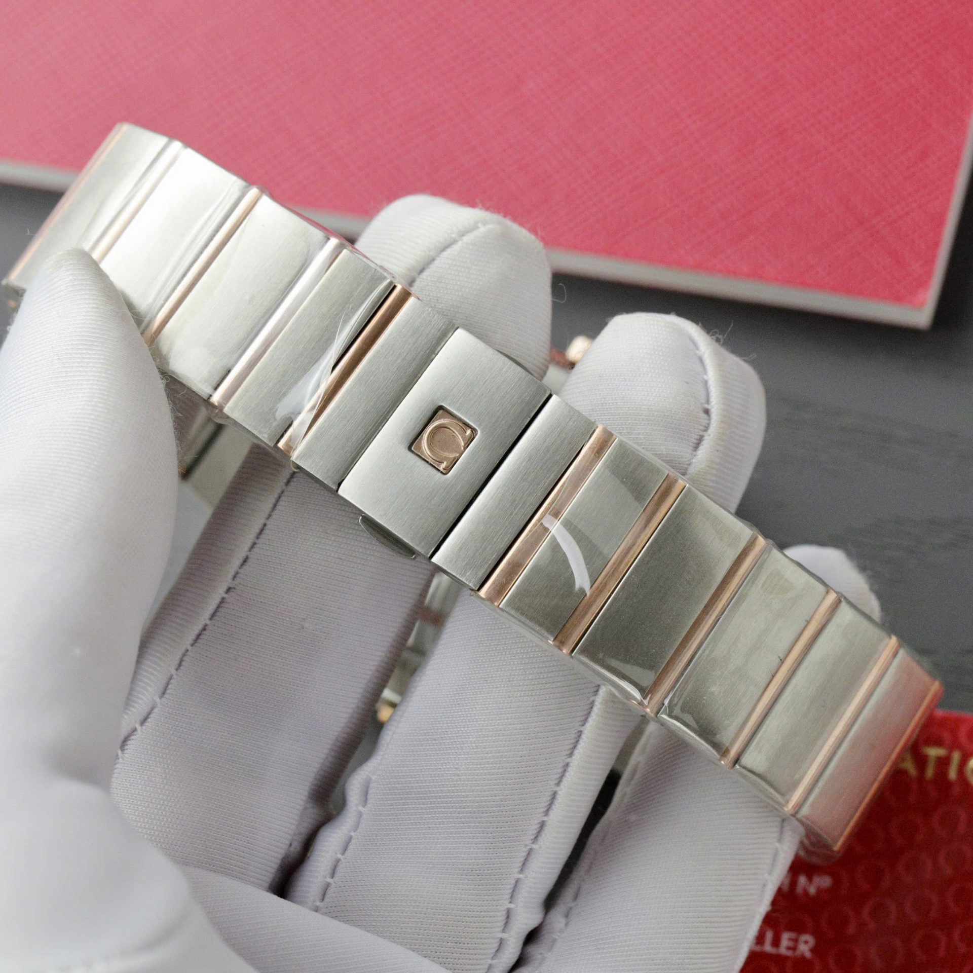 Omega Constellation Co-Axial Clone 11 Watch White Dial Metal Strap 38mm