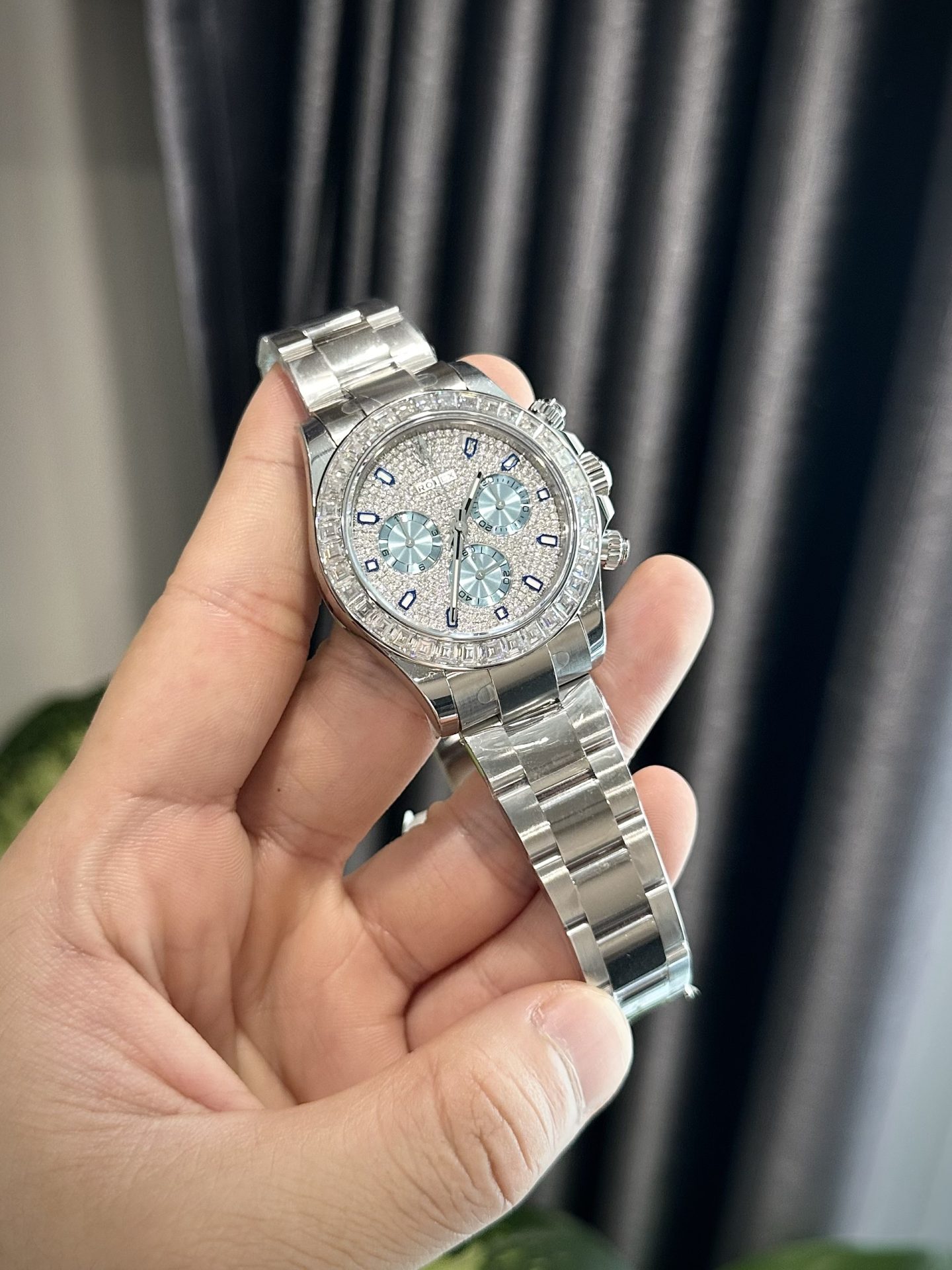 Rolex Best Replica Watch Daytona Custom Diamonds Moissanite 40mm