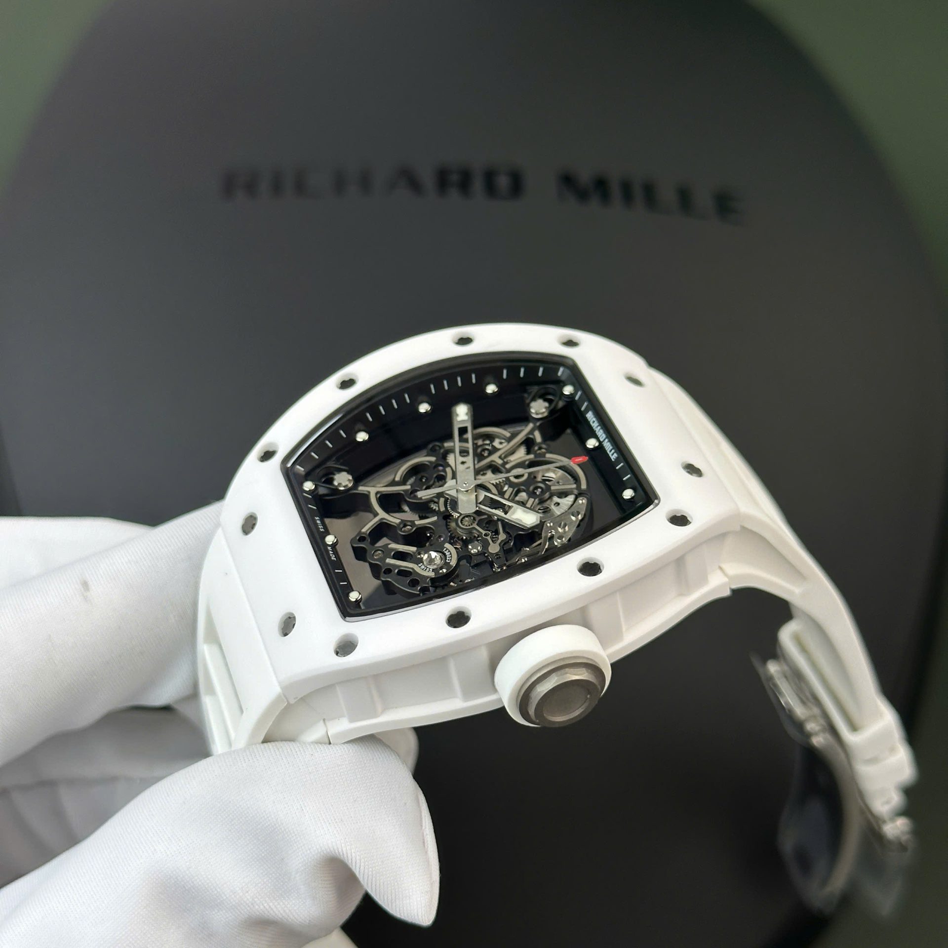 Richard Mille RM055 Bubba Watson Best Replica Watch White Ceramic BBR Factory 42,7 49,7