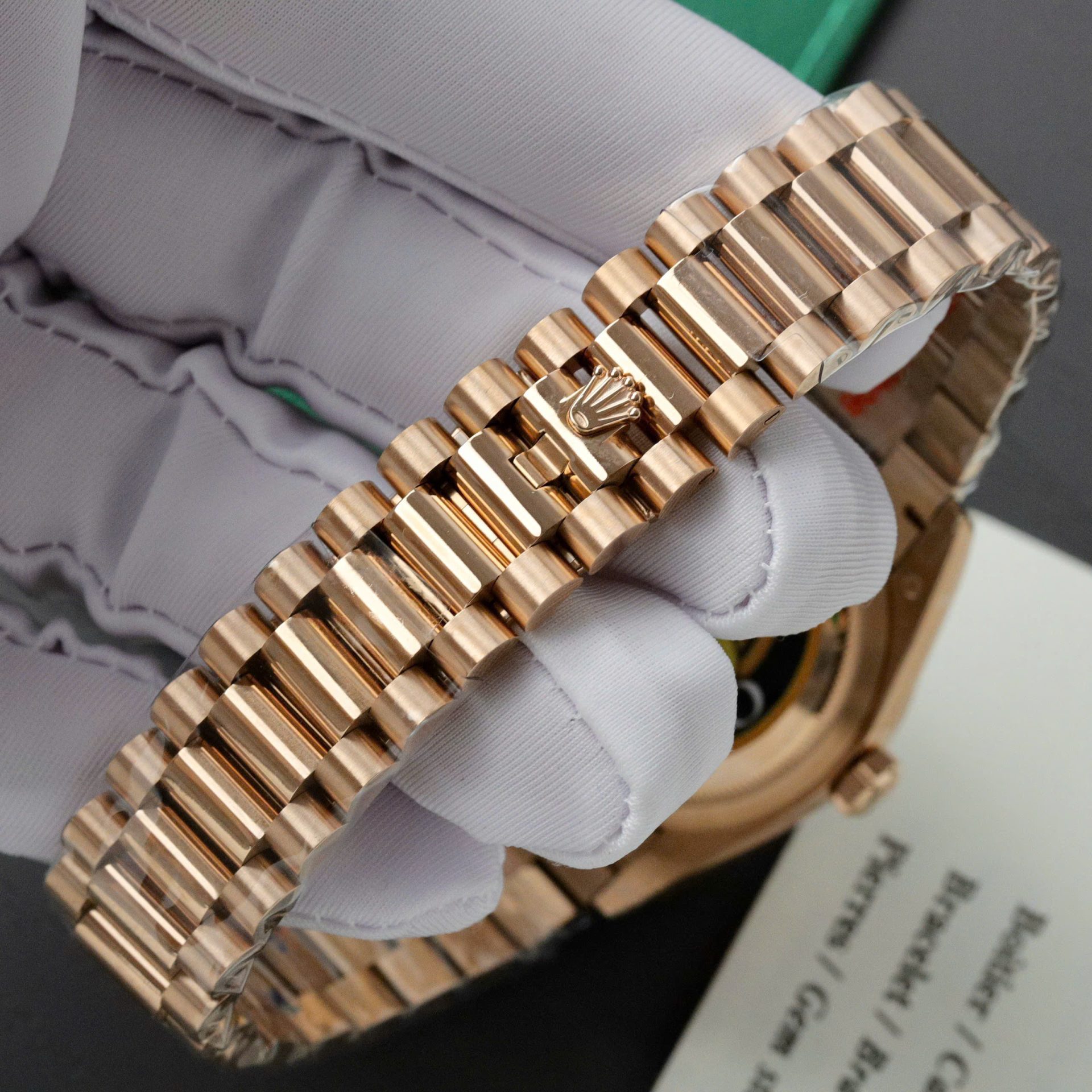Rolex Day-Date Rose Gold Replica Watch Dial Mother Of Pearl QF Factory 36mm