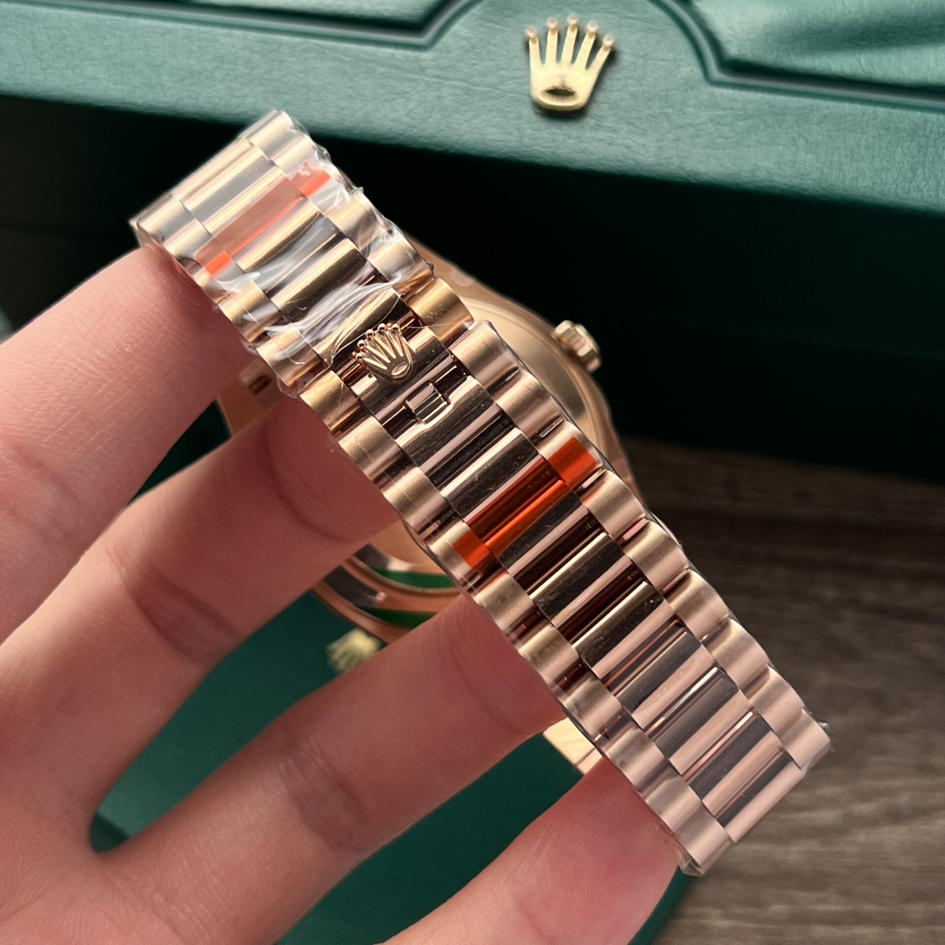 Rolex Clone Watch Day-Date 228345RBR President Strap EW Factory 40mm