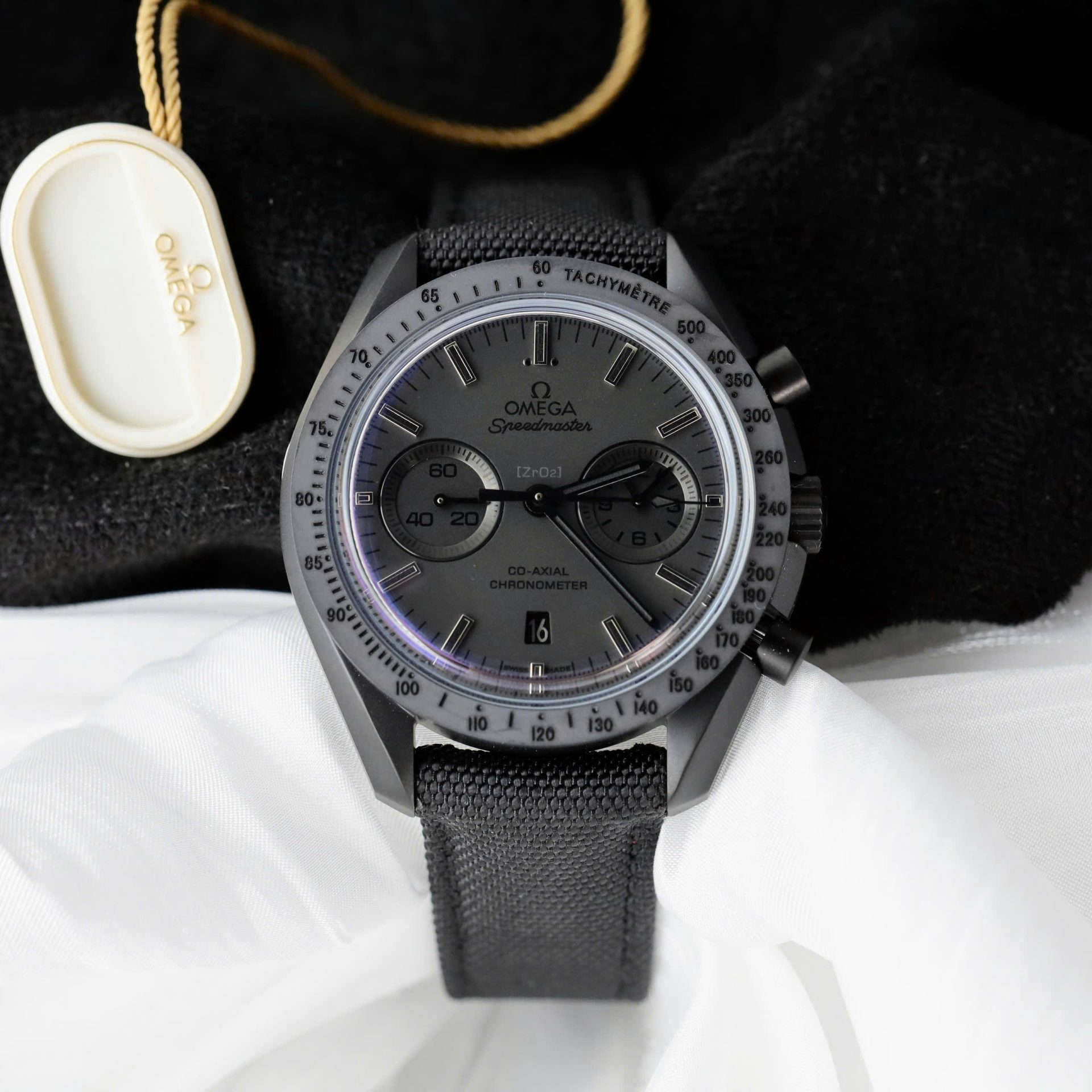 Omega Replica Watch Speedmaster Black Ceramic OM Factory 44mm