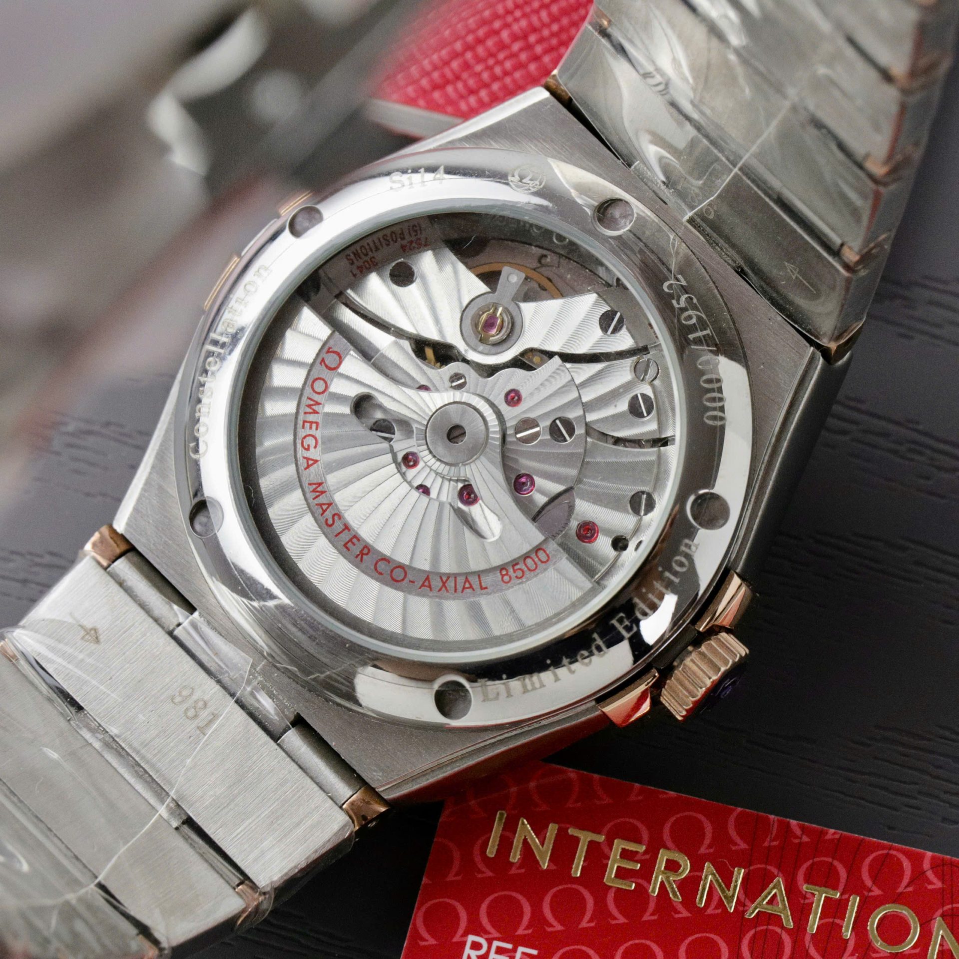 Omega Constellation Co-Axial Clone 11 Watch White Dial Metal Strap 38mm