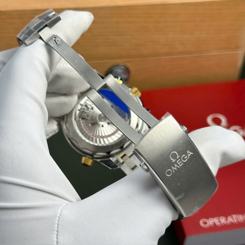 Omega Best Copies Watch Seamaster Diver 300M Chronograph Dial Blue N1 Factory 44mm