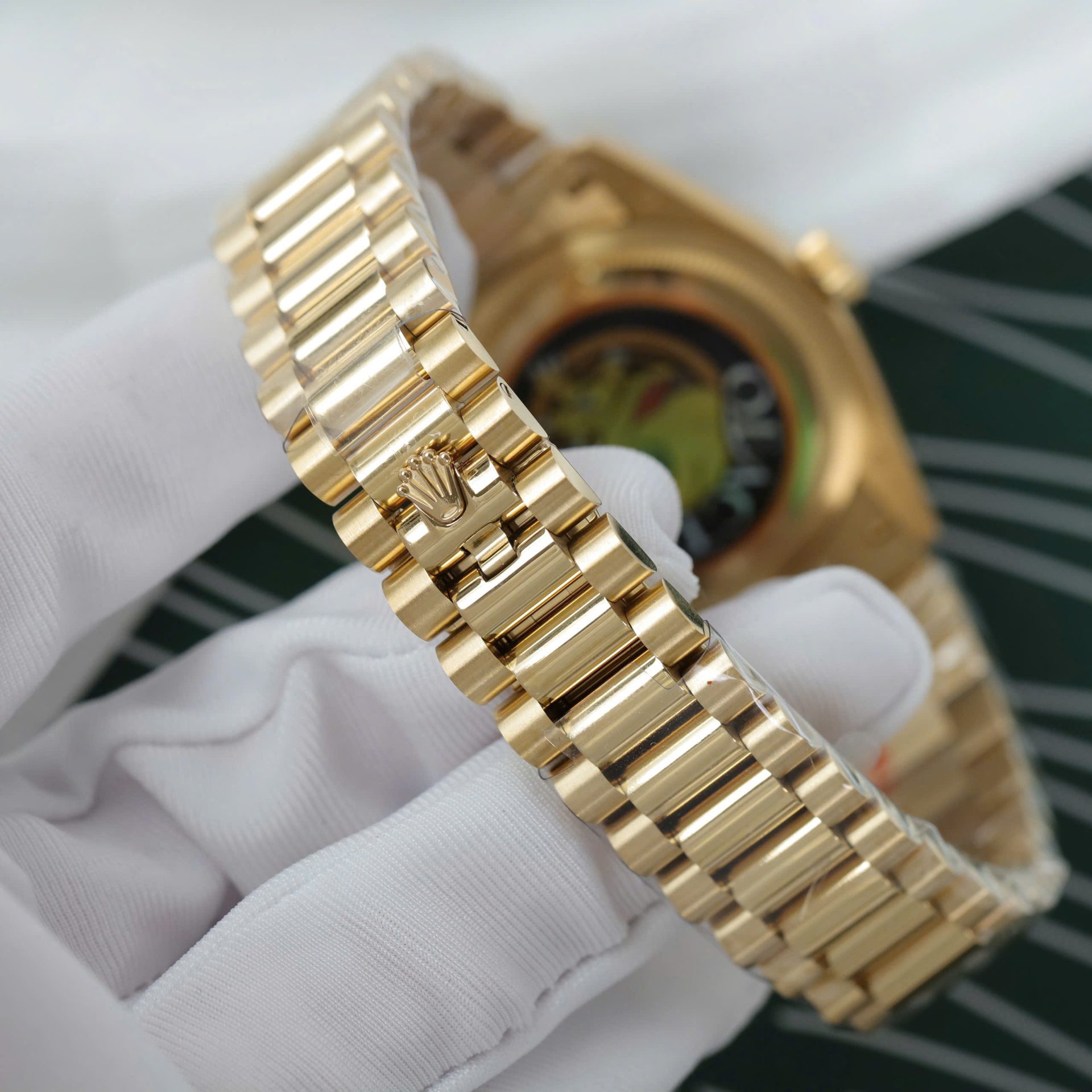 Rolex Day-Date M128238 Replica Watch Gray Dial Weight 159Gram QF Factory 36mm