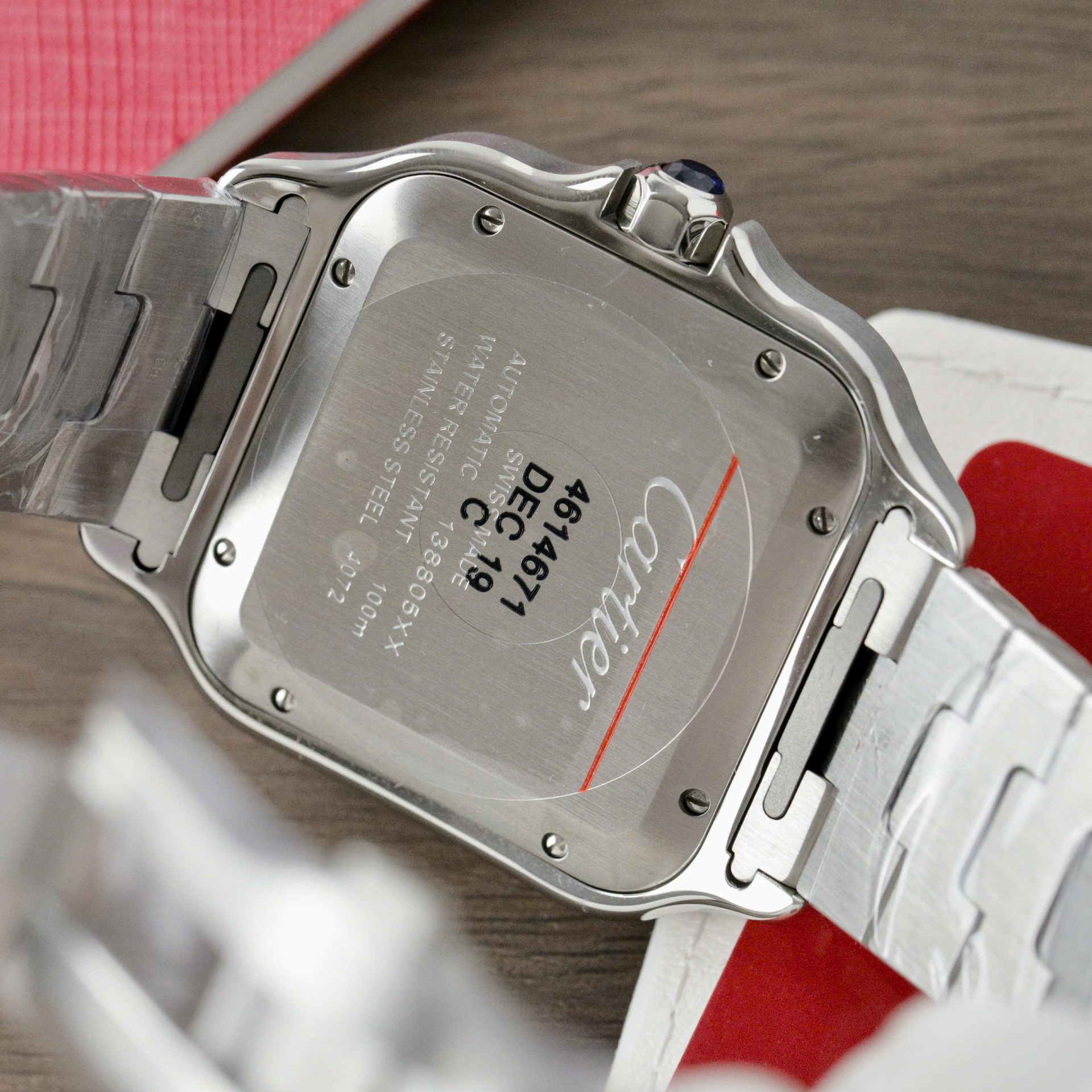 Cartier Santos CRW2SA0030 Replica Watch Gray Dial BV Factory 39.8mm