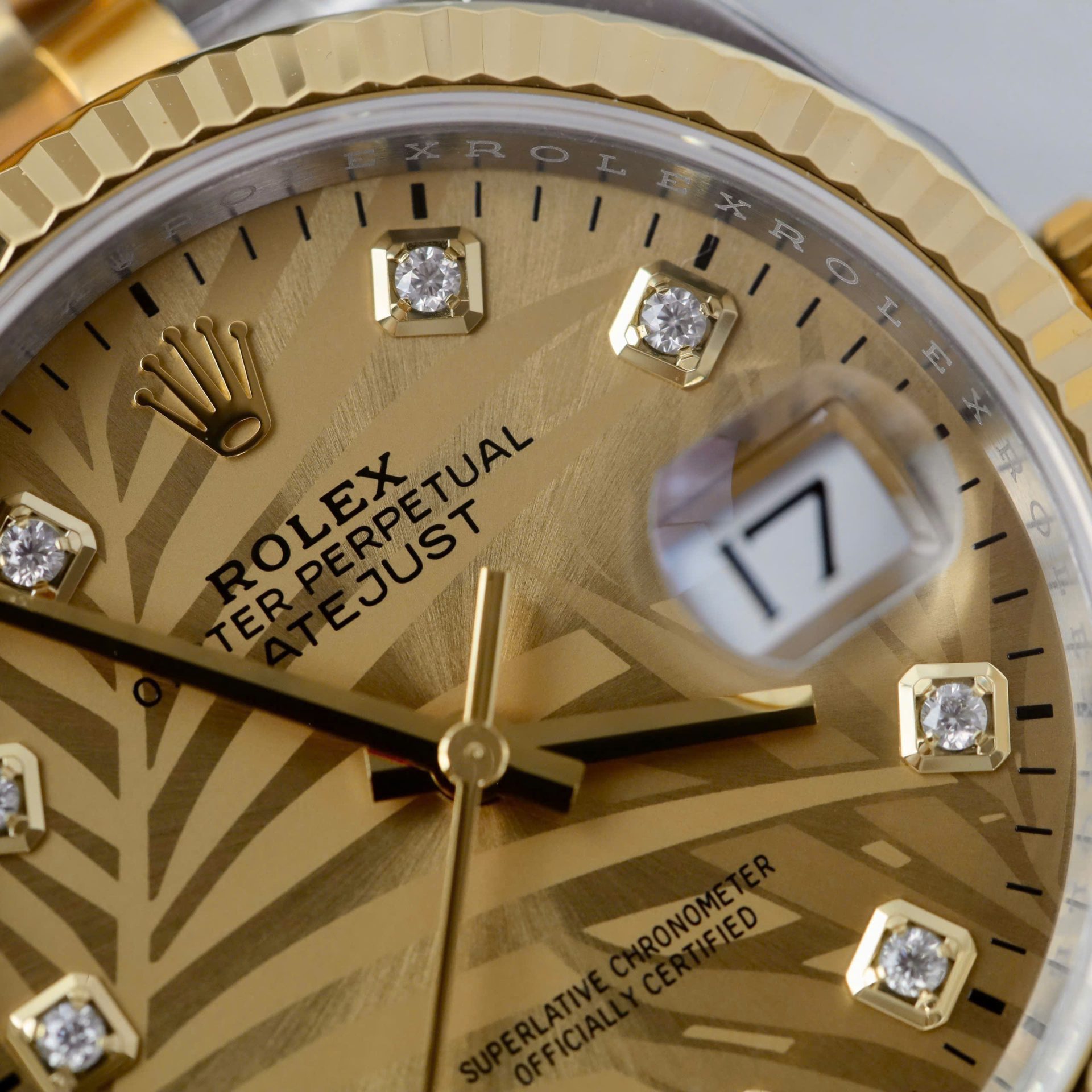 Rolex Replica Watches DateJust 126233 Palm Dial VS Factory 36mm