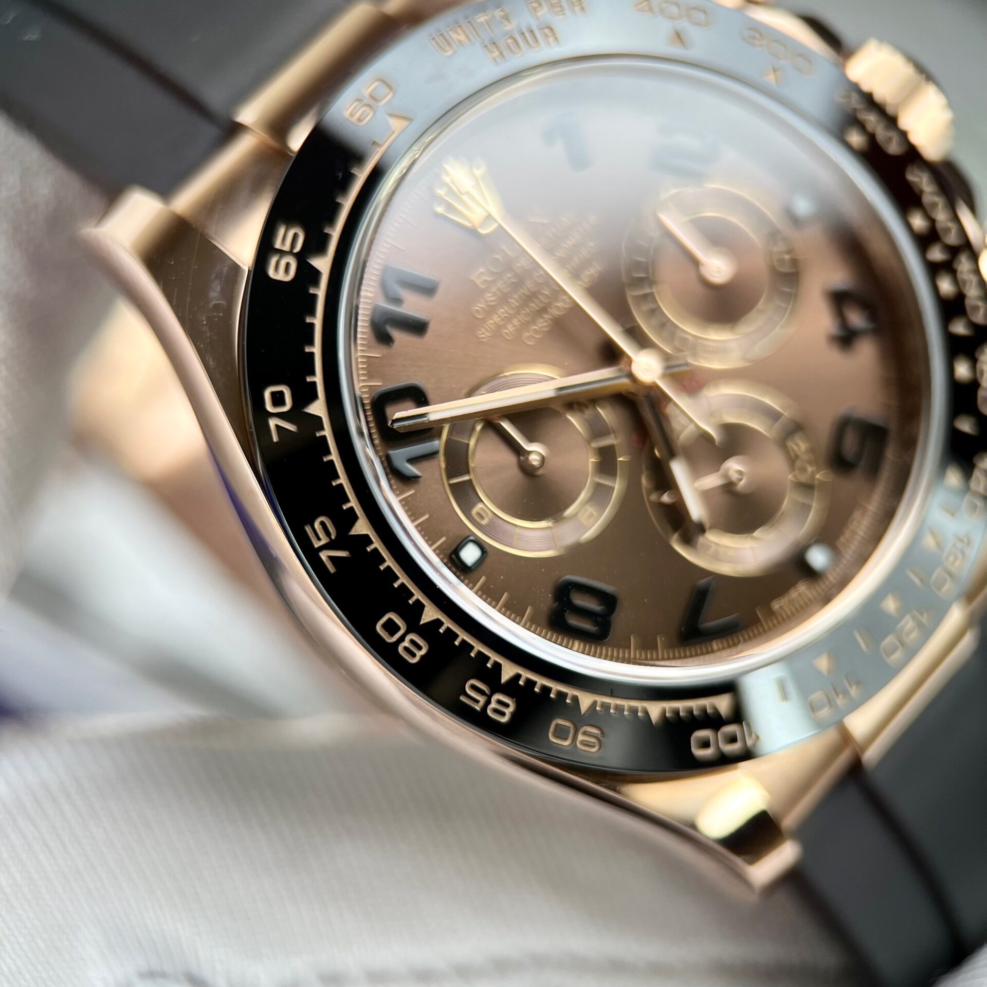 Rolex Daytona 116515LN 18K Rose Gold Wrapped Replica Watch 40mm