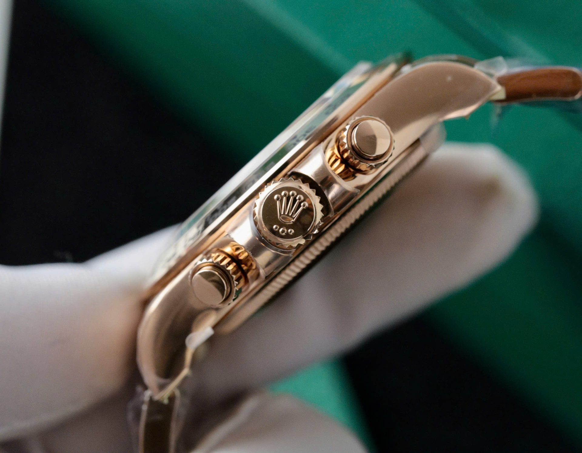 Rolex Daytona 126505 Rose Gold Best Replica Watch Black Dial 40mm