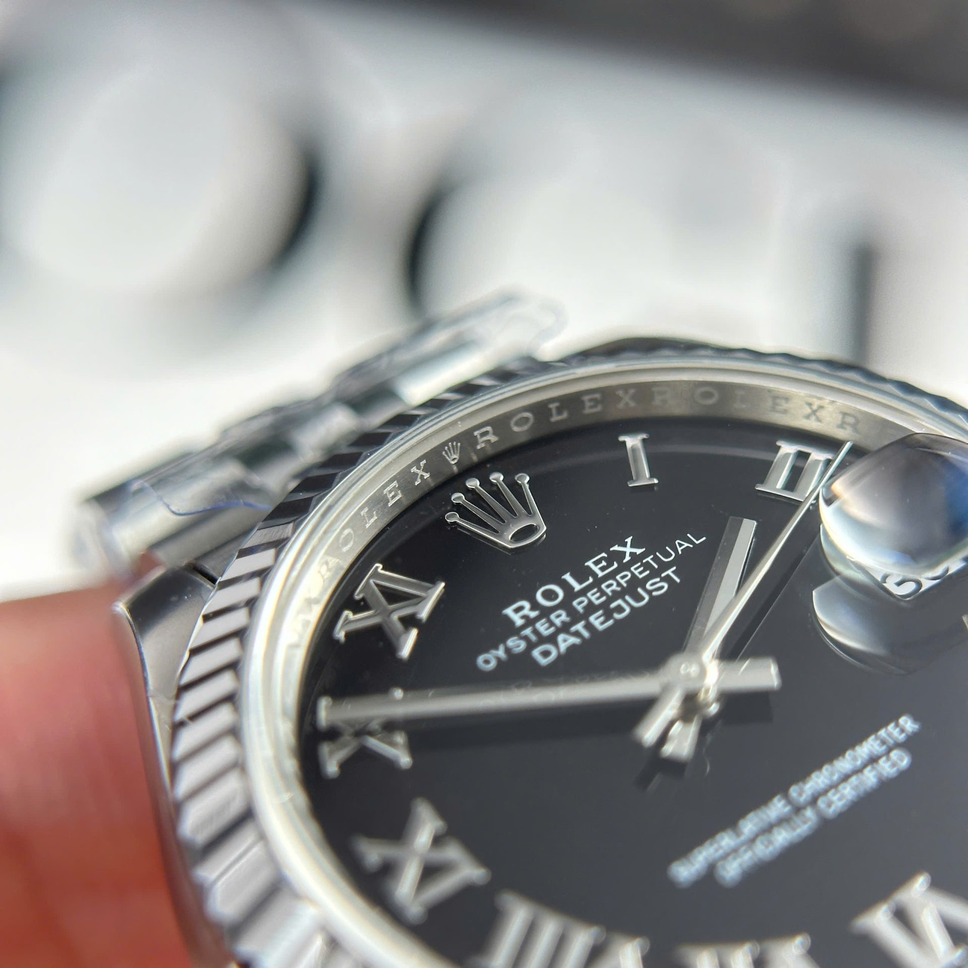 Rolex DateJust Replica 11 Watch Dial Black Jubilee Strap THB Factory 31mm