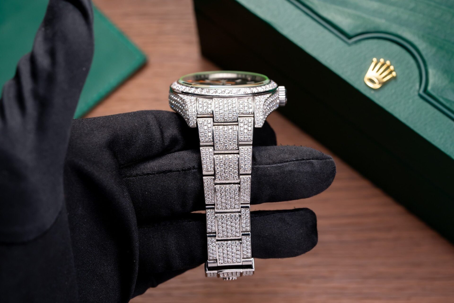 Rolex Best Replica Watch With Moissanite Diamond Hong Kong 41mm
