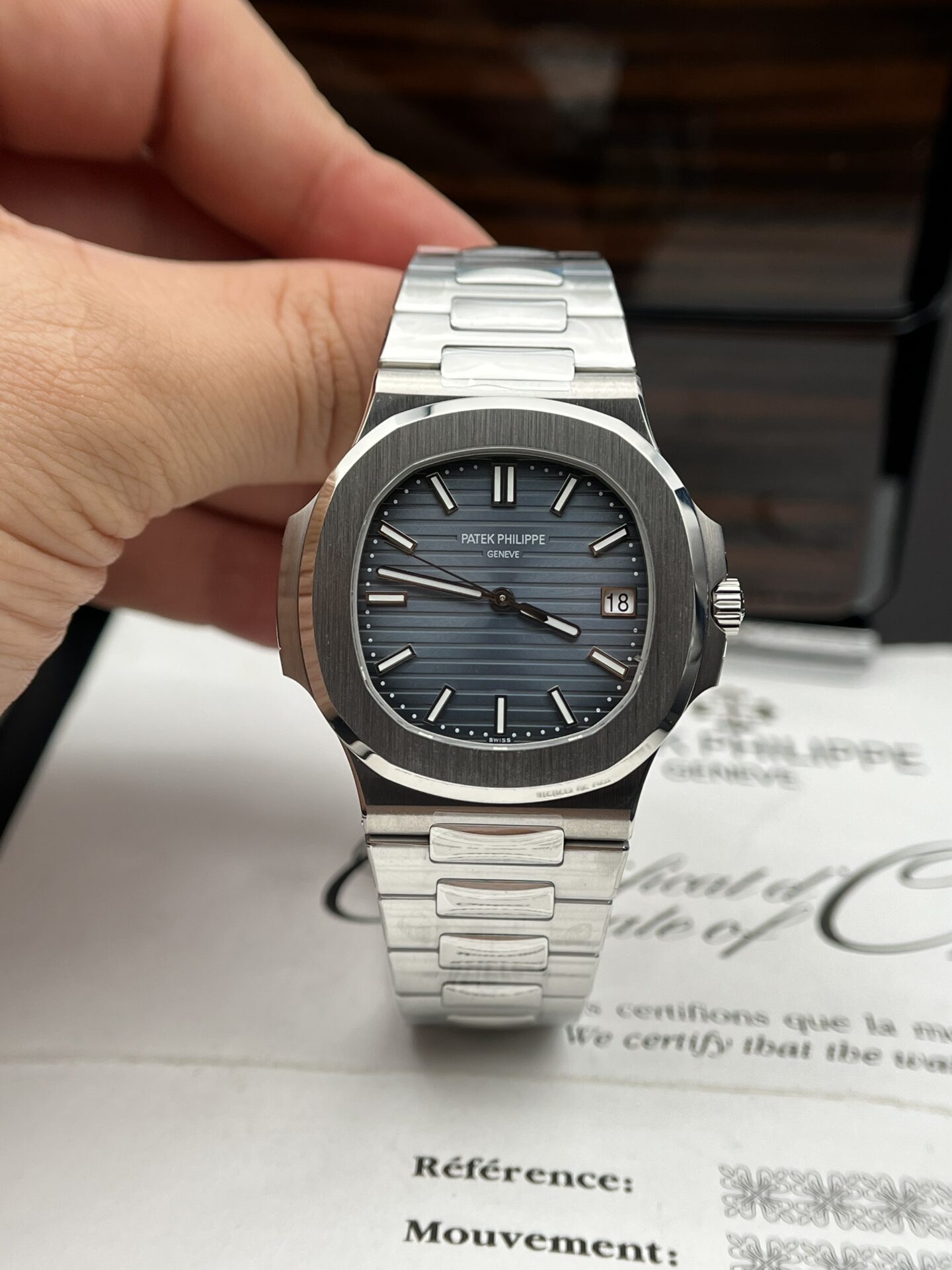 Patek Philippe Replica Watch Nautilus 5811 Blue Dial 3K Factory 41mm