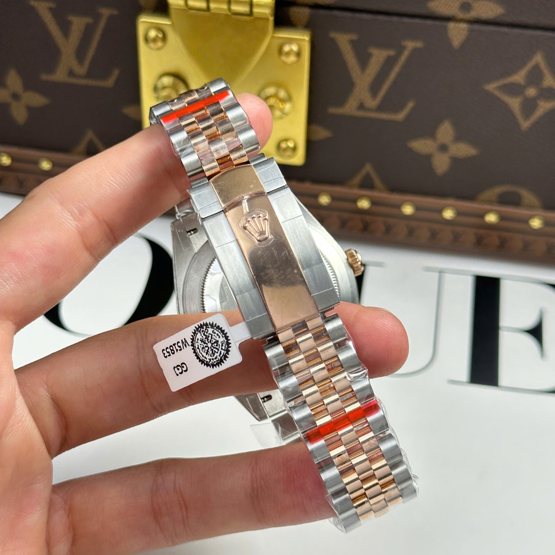 Rolex Replica Watch DateJust Chocolate Dial Gold Wrapped GM Factory 41mm